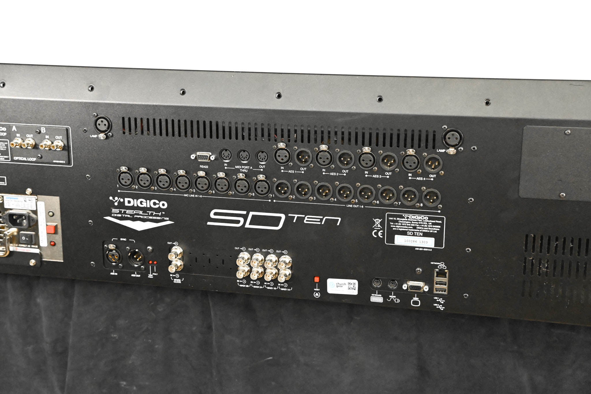 DiGiCo SD10 Digital Mixing Console with Waves Card and ST Optical