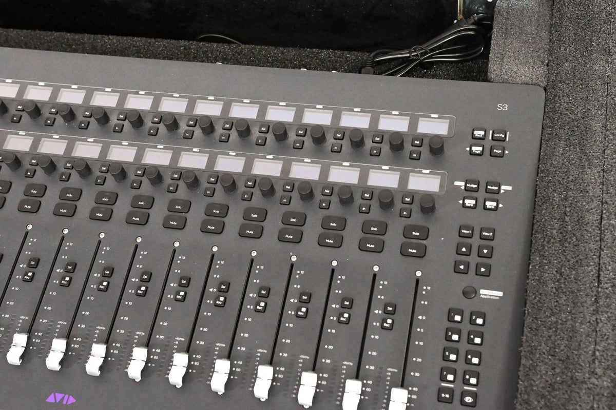 AVID S3 16-Fader Control Surface w/ E3 Engine and Road Case