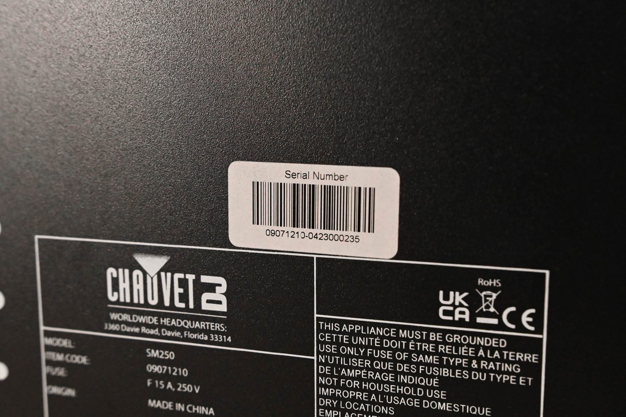 Chauvet SM250 Snow Machine
