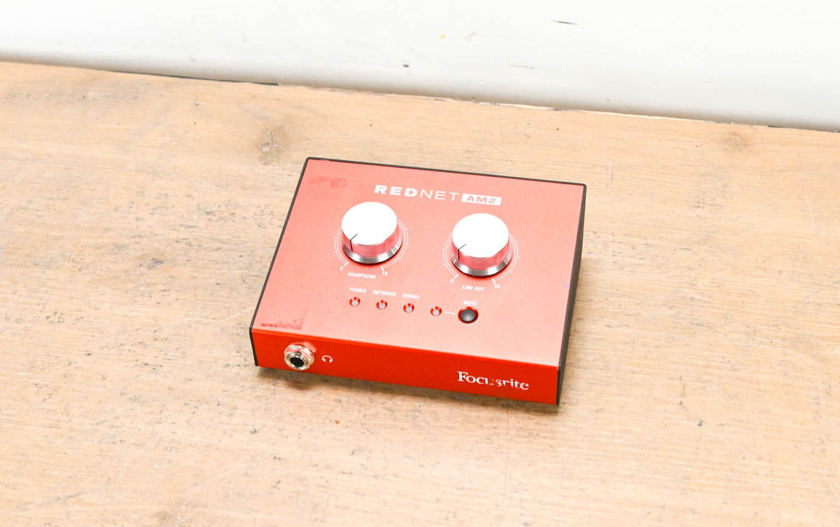 Focusrite RedNet AM2 Dante Stereo Headphone Amplifier (NO POWER SUPPLY)