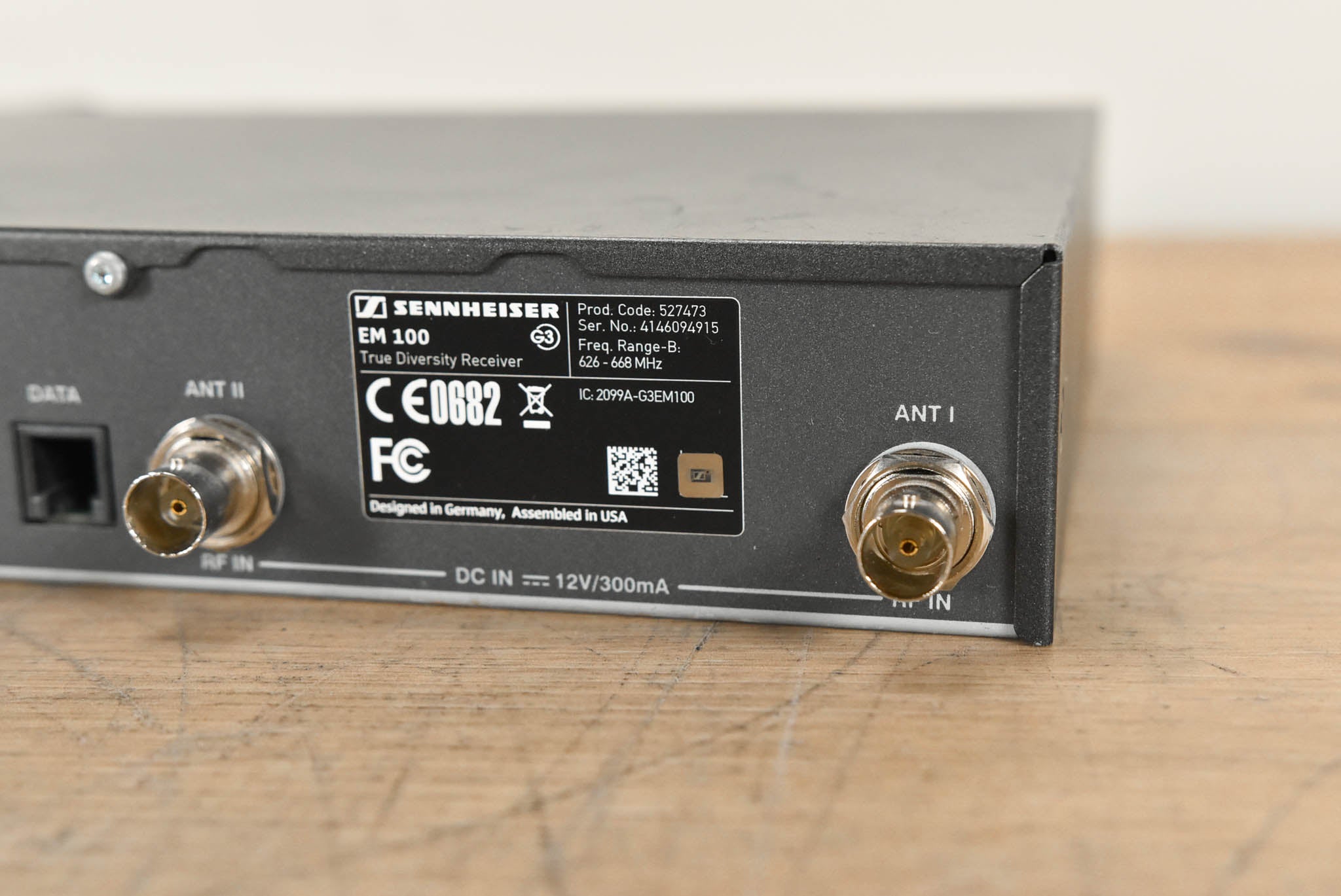 Sennheiser EM 100 G3 Wireless Receiver - B Range: 626-668 MHz