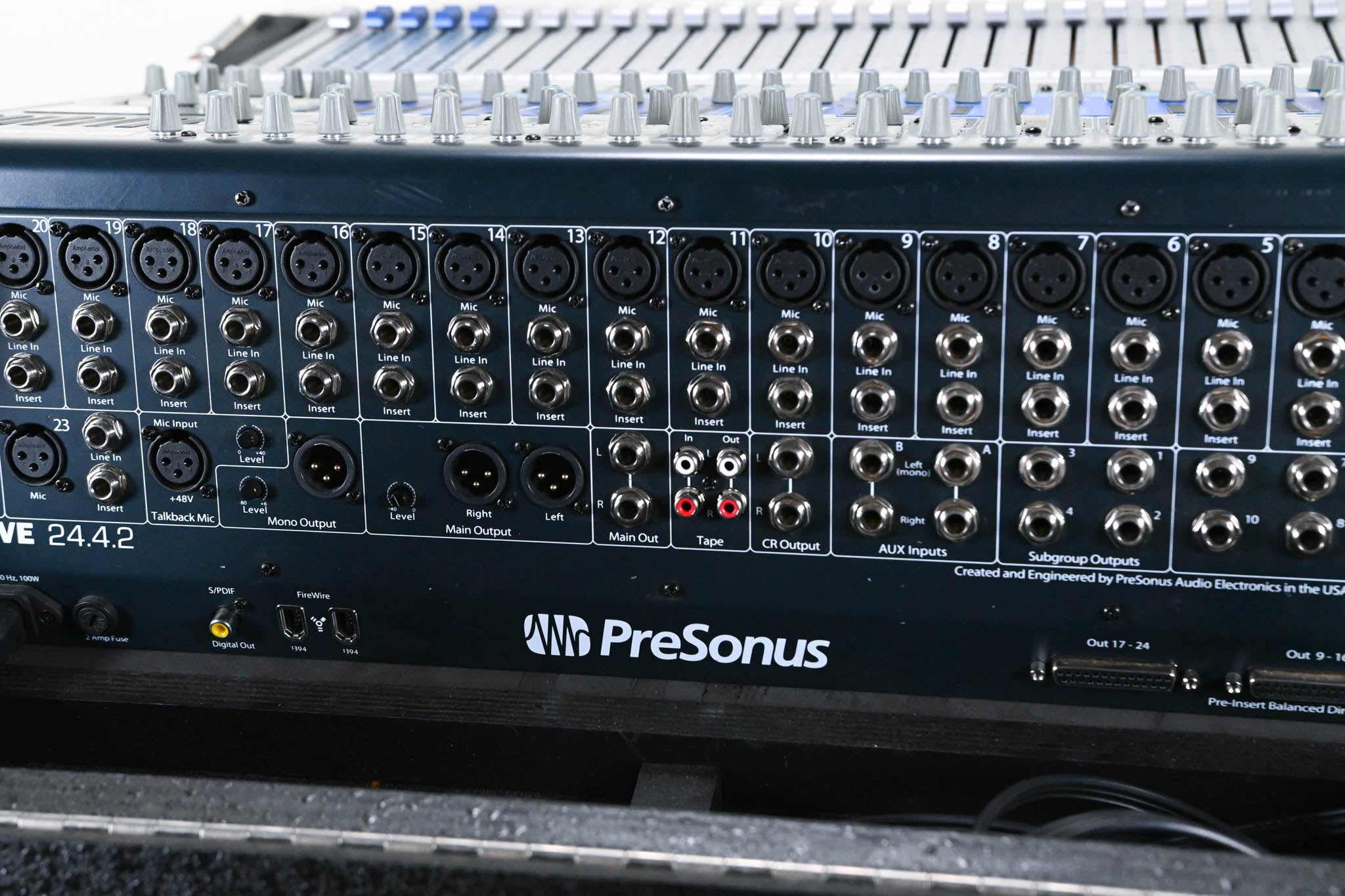 PreSonus StudioLive 24.4.2 24-Channel Digital Audio Mixer with Road Case