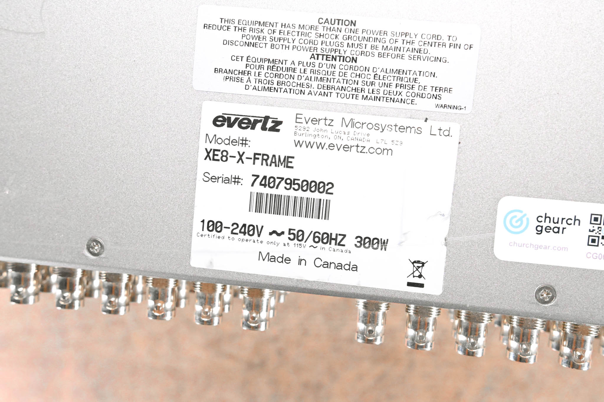 Evertz XE8-128x128 Xenon Multi-Format Router