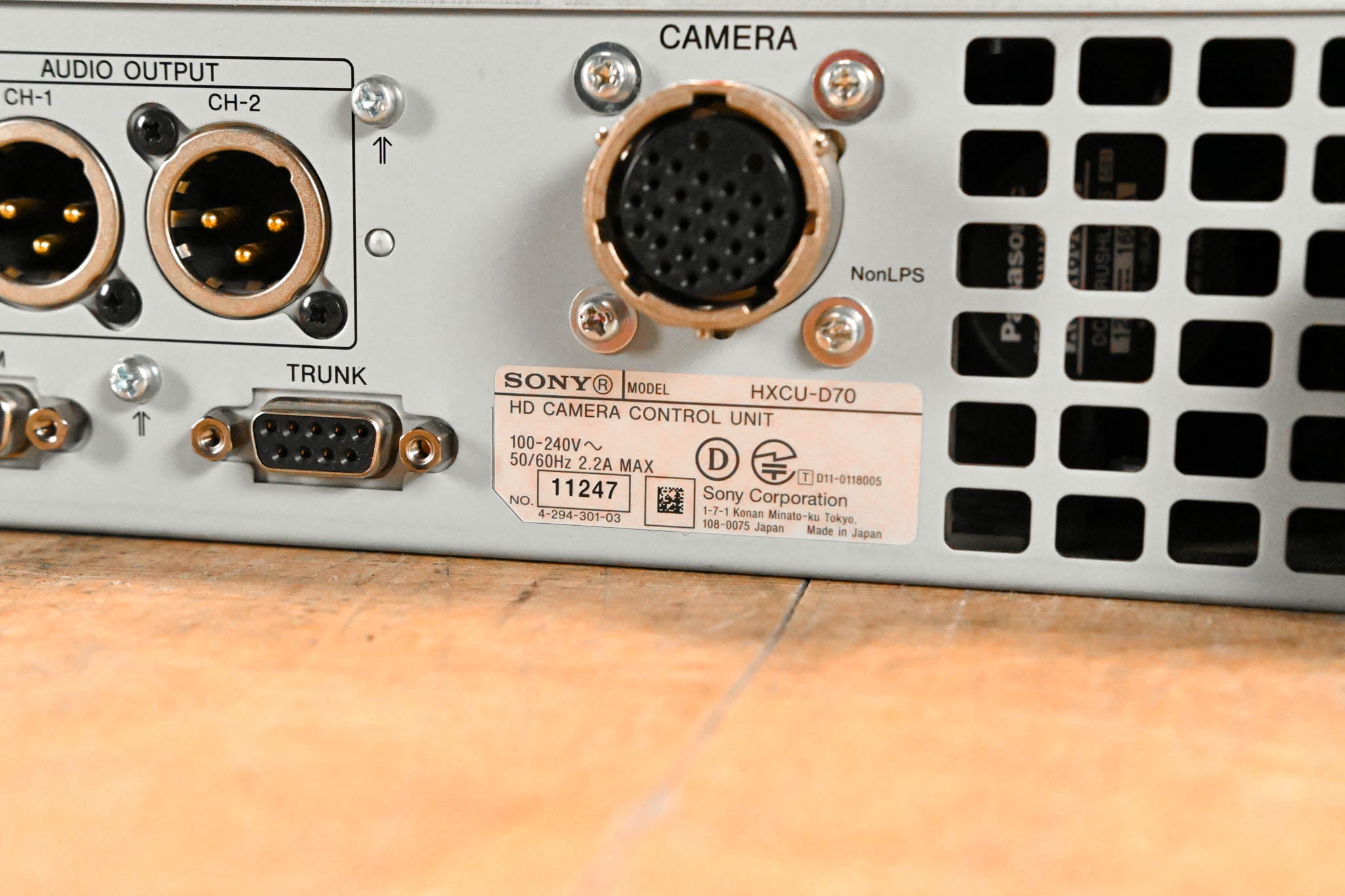 Sony HXCU-D70 Camera Control Unit for HXC-D70 HD/SD Camera