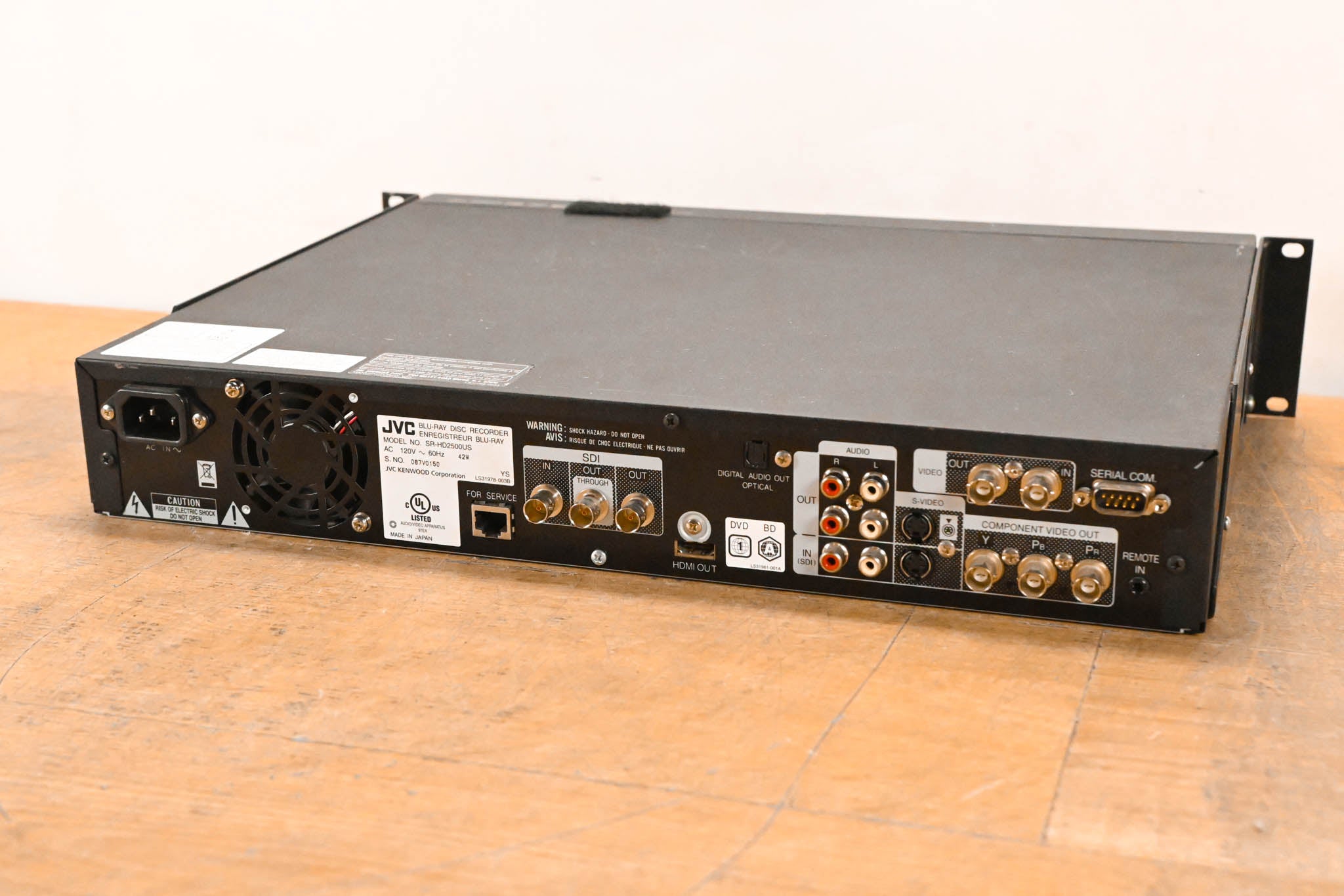 JVC SR-HD2500US Blu-Ray Disc & HDD Recorder with HD-SDI