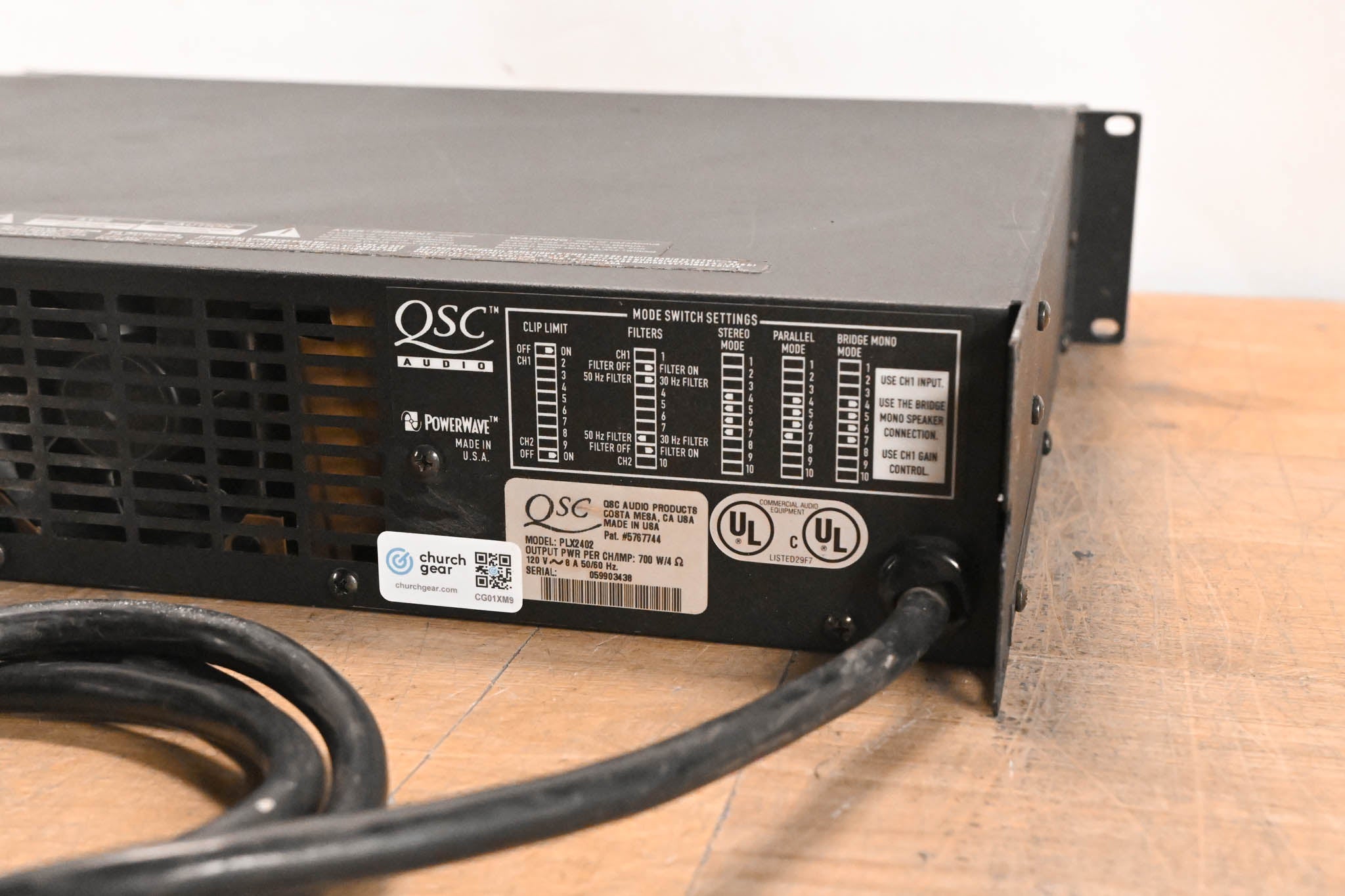 QSC PLX2402 2-Channel Power Amplifier
