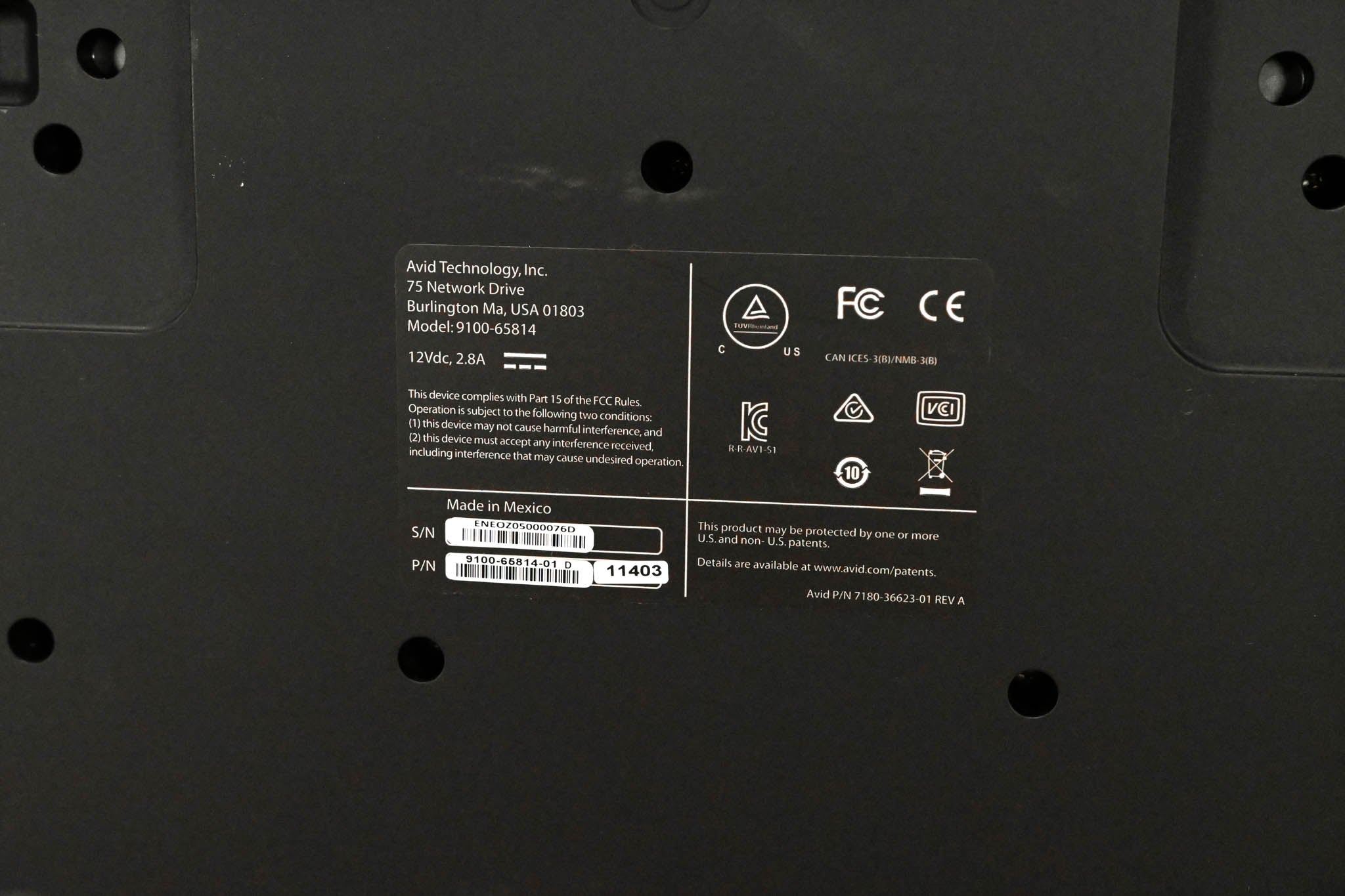 AVID S1 EUCON Desktop Control Surface (NO POWER SUPPLY)