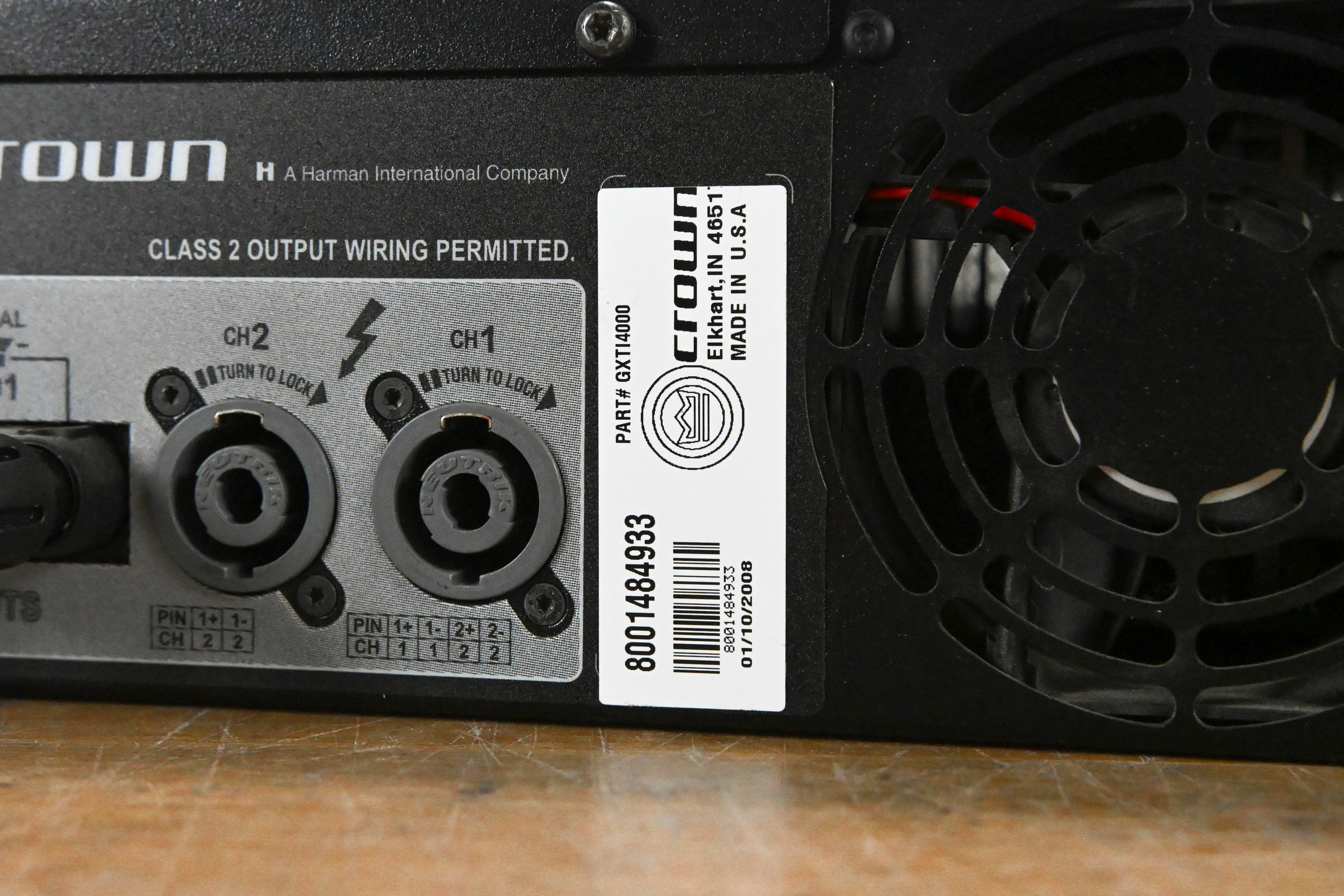 Crown XTi 4000 Stereo Power Amplifier with DSP
