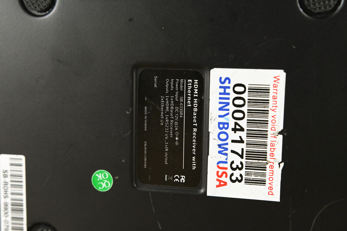 Shinybow SB-6335R4 HDMI HDBaseT Receiver with Ethernet