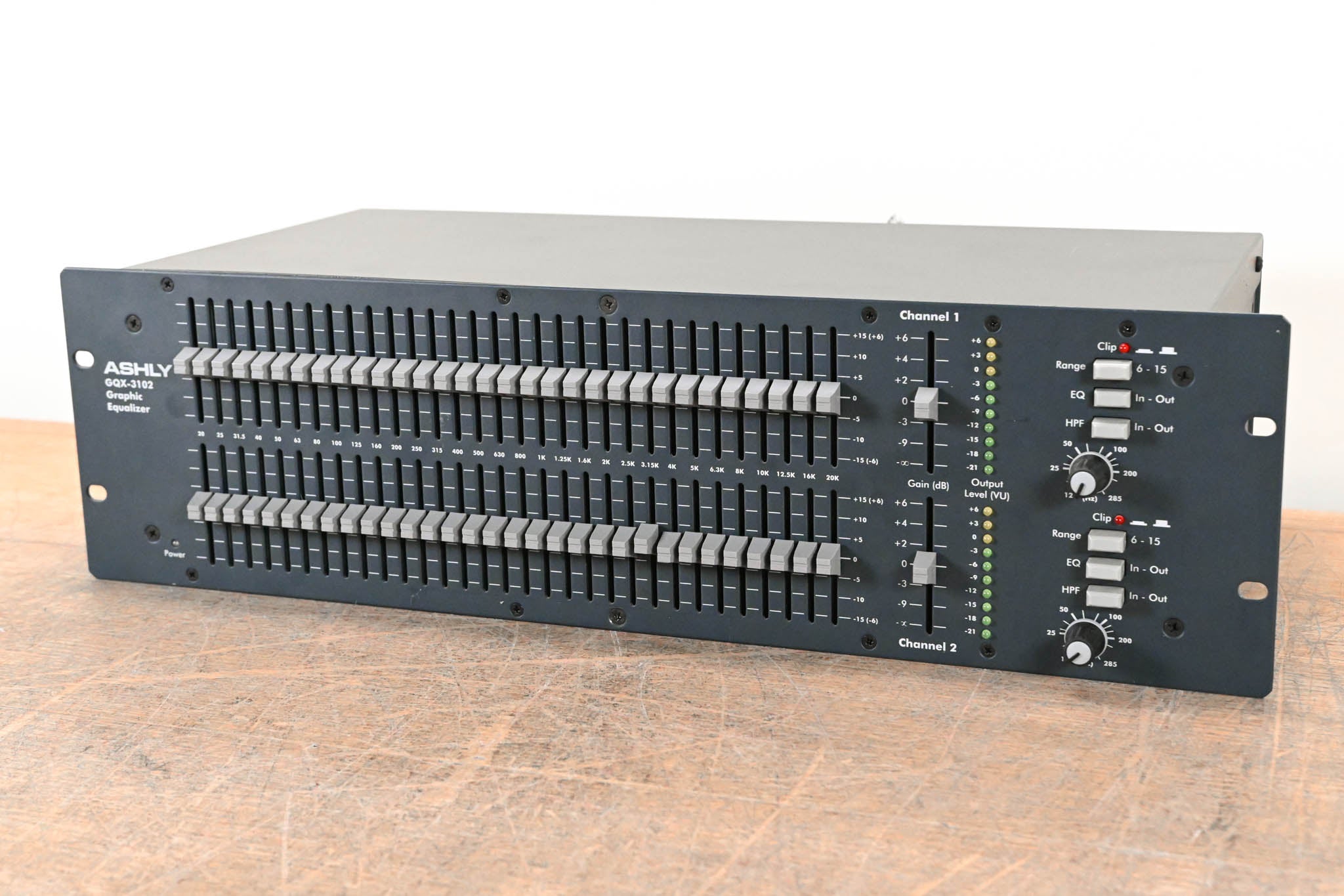 Ashly GQX3102 2Channel 31Band Graphic Equalizer CG01CGK