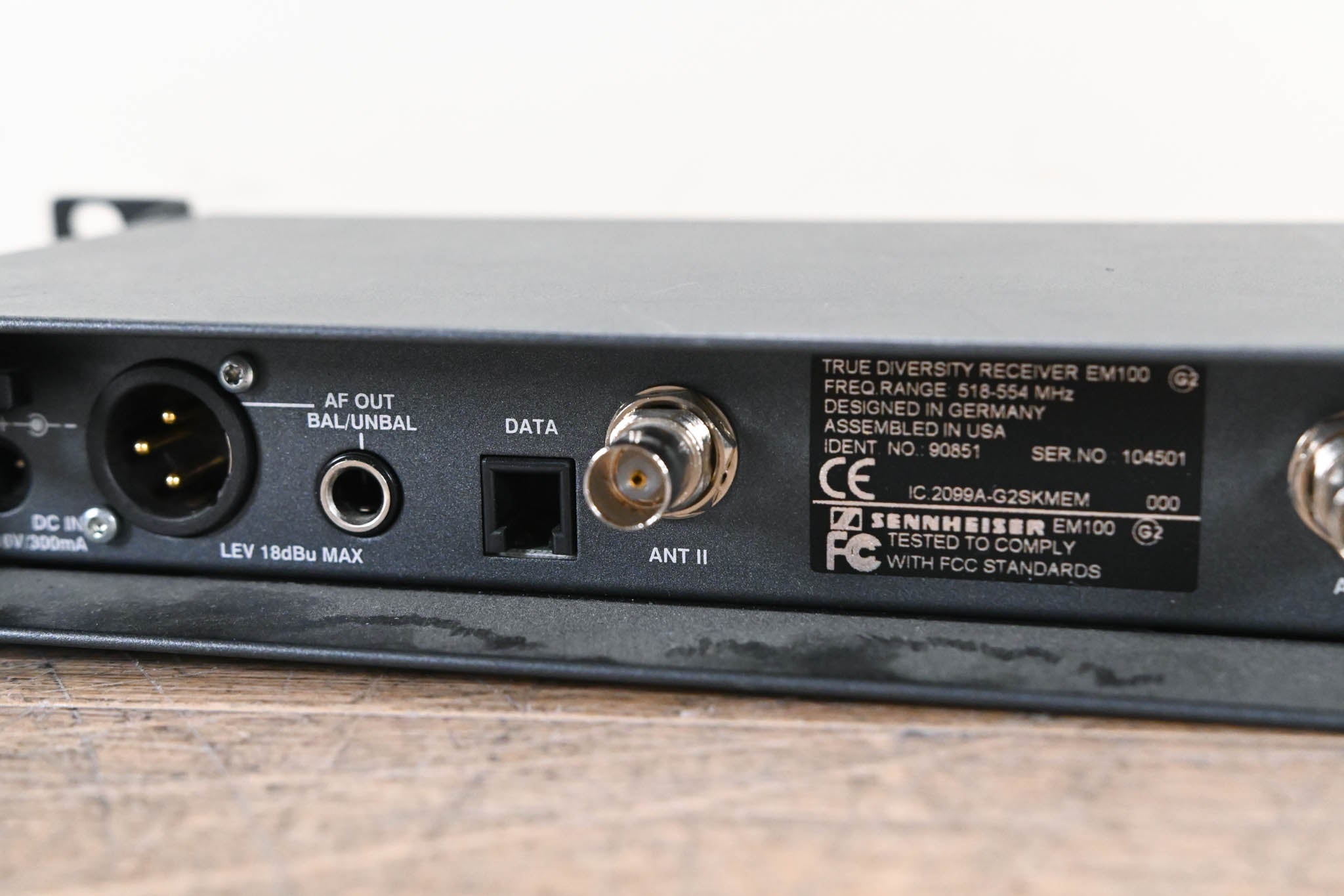 Sennheiser EM 100 G2 Wireless Receiver - 518-554 MHz (NO POWER SUPPLY)