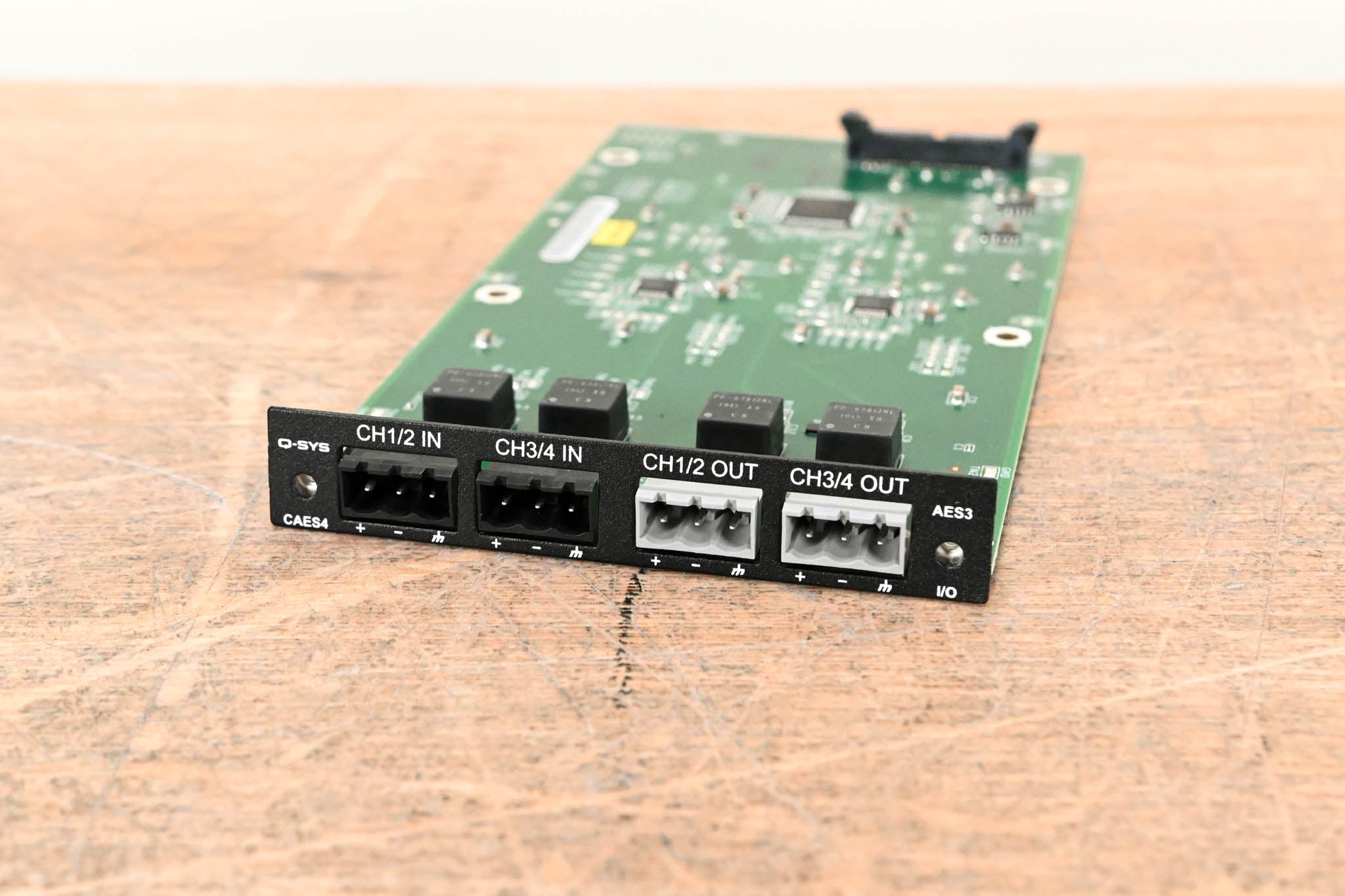 QSC CAES4 Q-SYS AES-3 Digital Input/Output Card