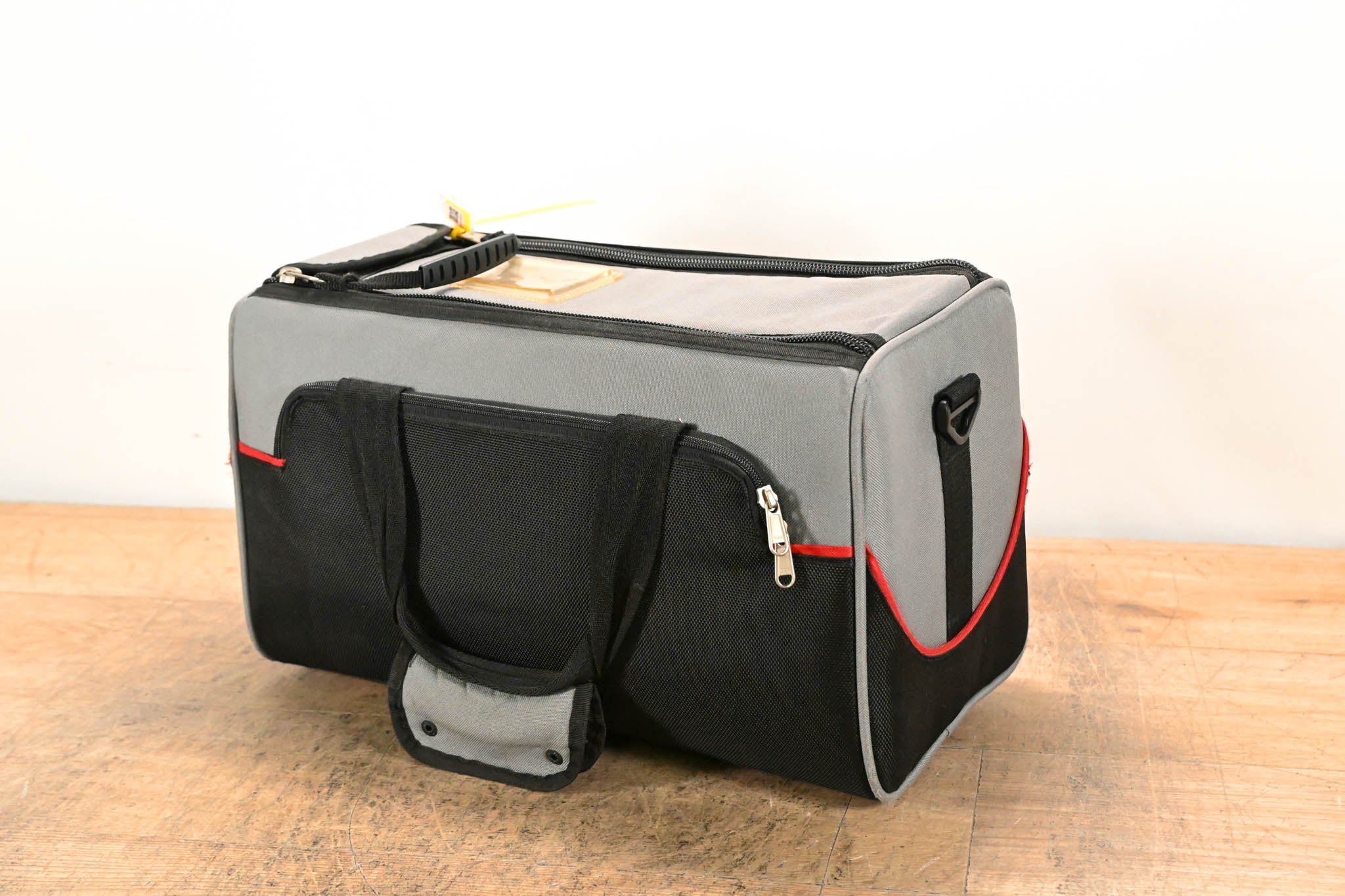 Impact Camera Bag Gray/Black with Red Trim (15" × 7" × 10")