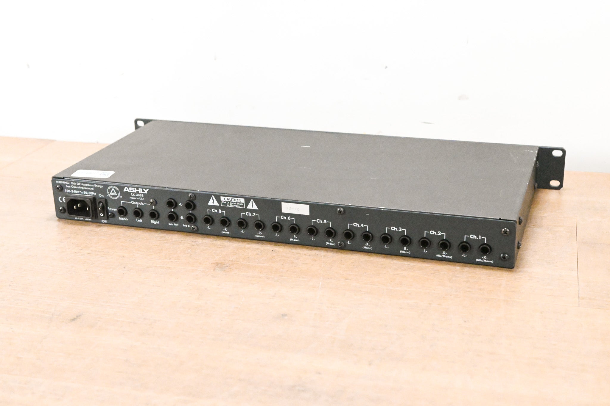 Ashly LX-308B 8-Channel Stereo Line Mixer