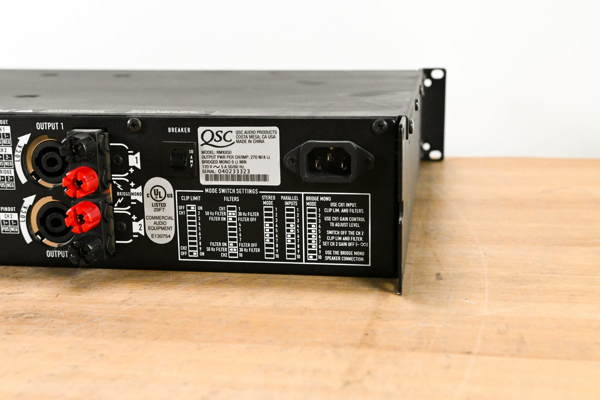 QSC RMX850 2-Channel Power Amplifier