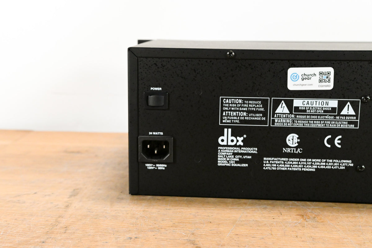 dbx 1231 Dual-Channel 31-Band Graphic Equalizer