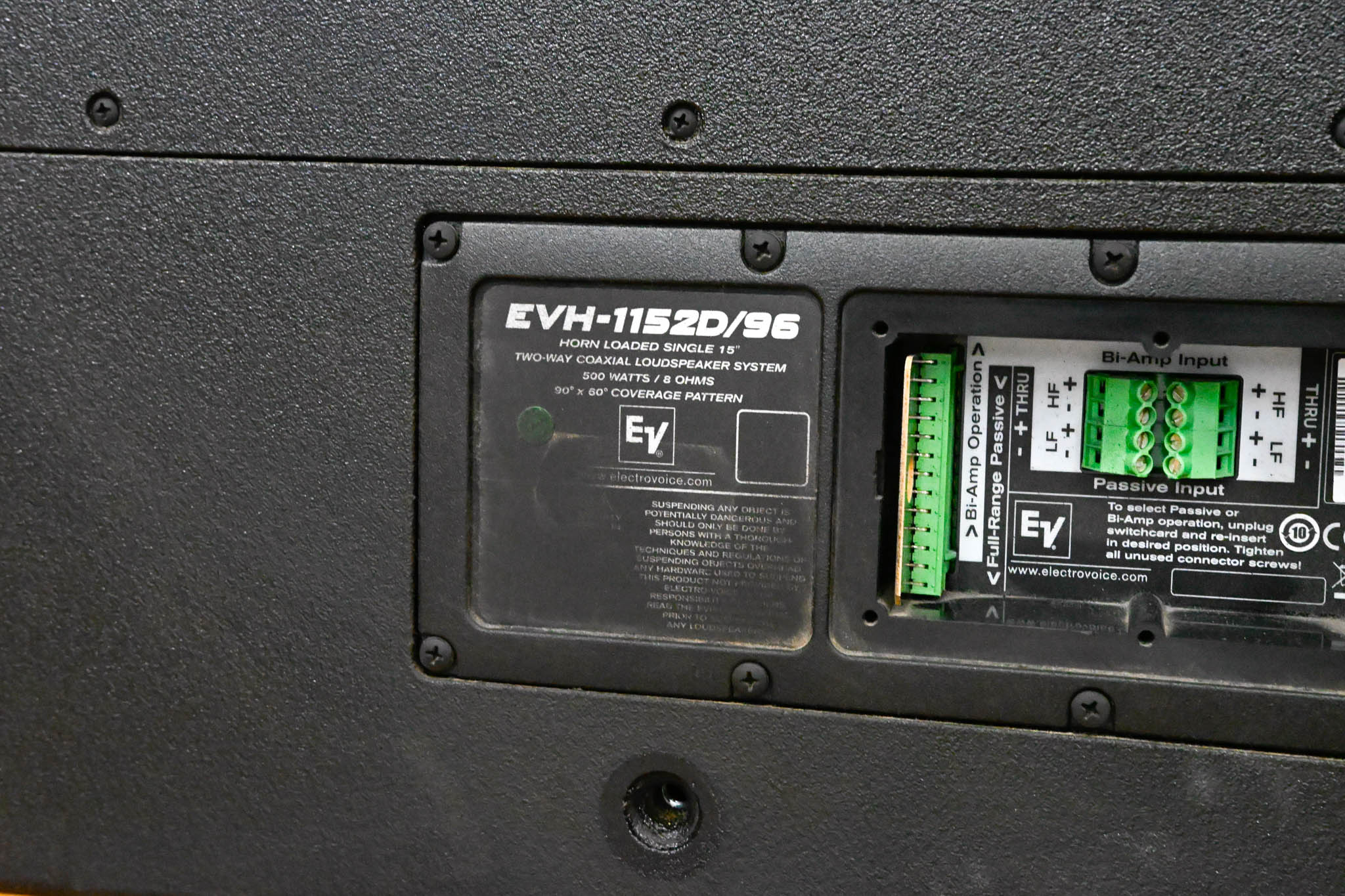 Electro-Voice (EV) EVH-1152D/96 15" Point-Source Loudspeaker (PAIR)