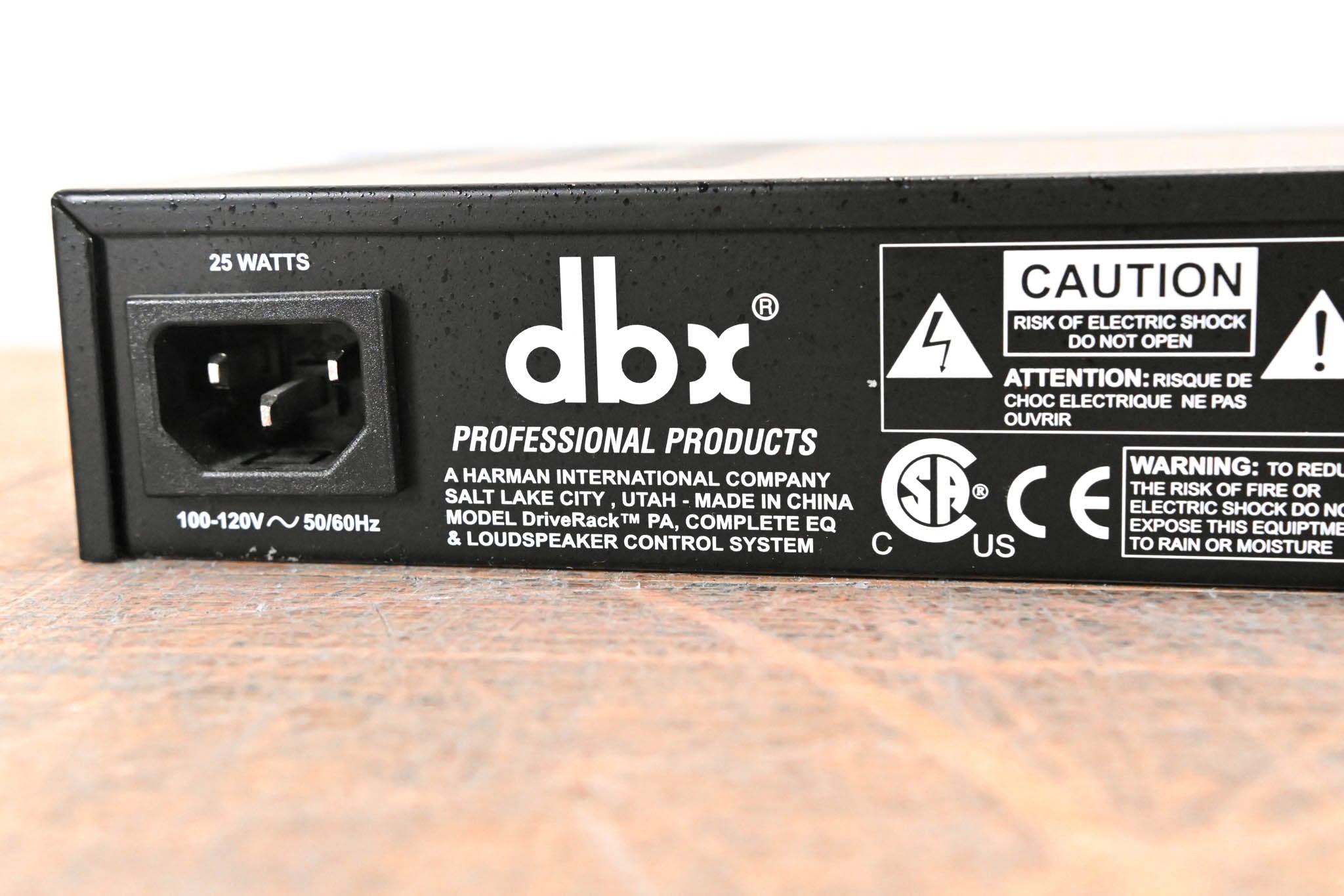 dbx DriveRack PA Complete Equalization and Loudspeaker Control System