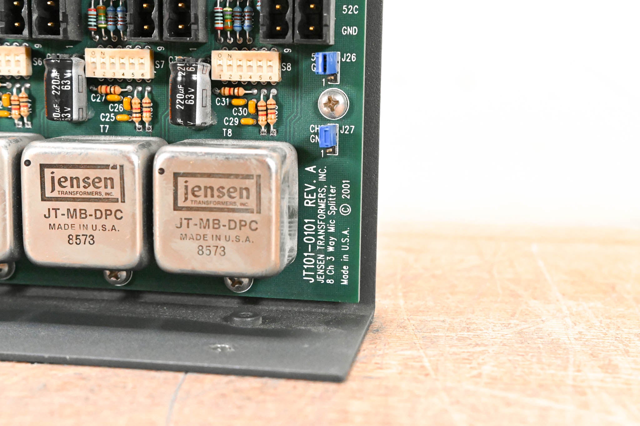 Jensen JT-MS-8N3 8-CH 3-Way Mic Splitter with Phantom Power Circuitry