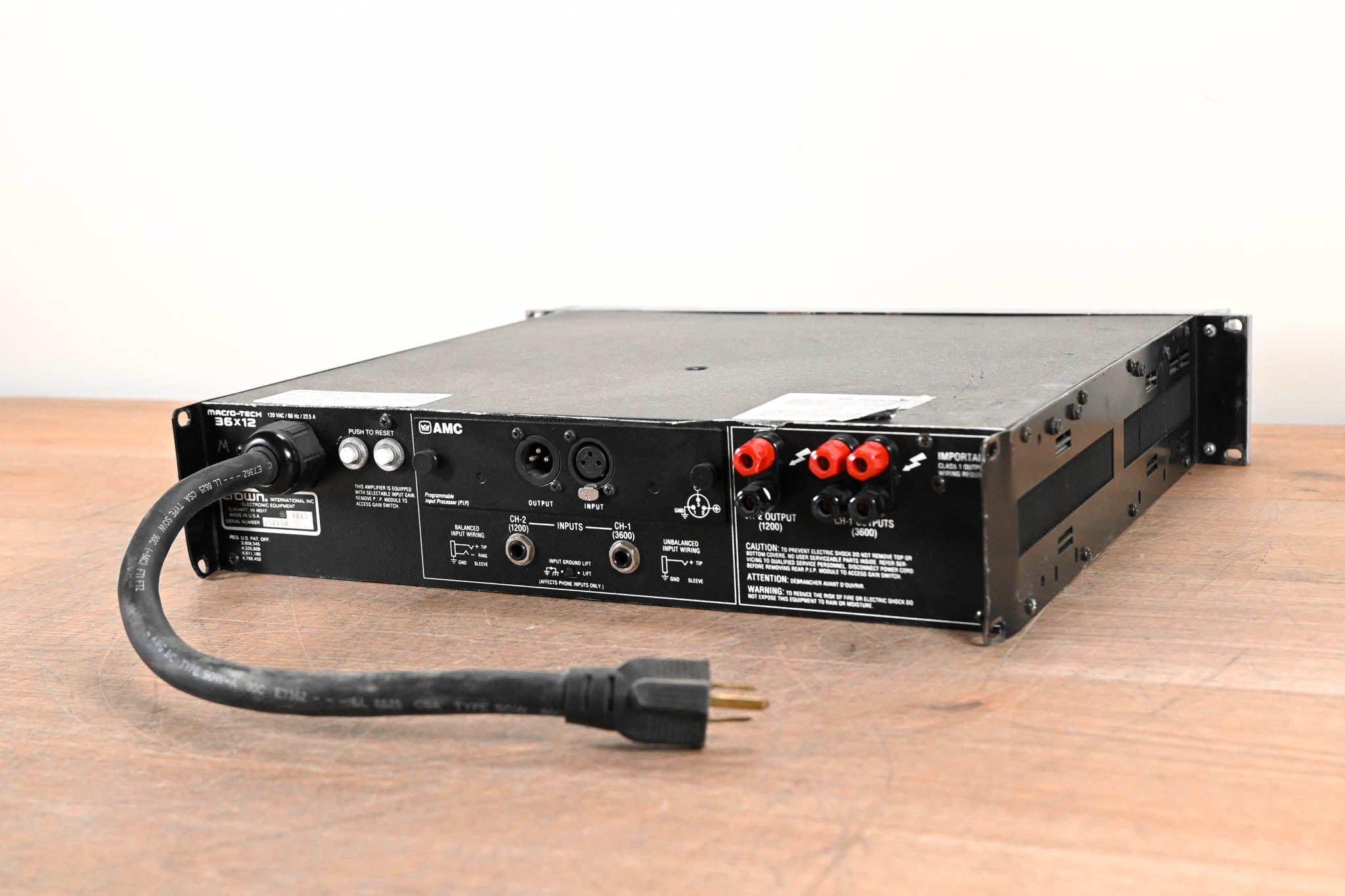 Crown Macro-Tech 36x12 2-Channel Power Amplifier