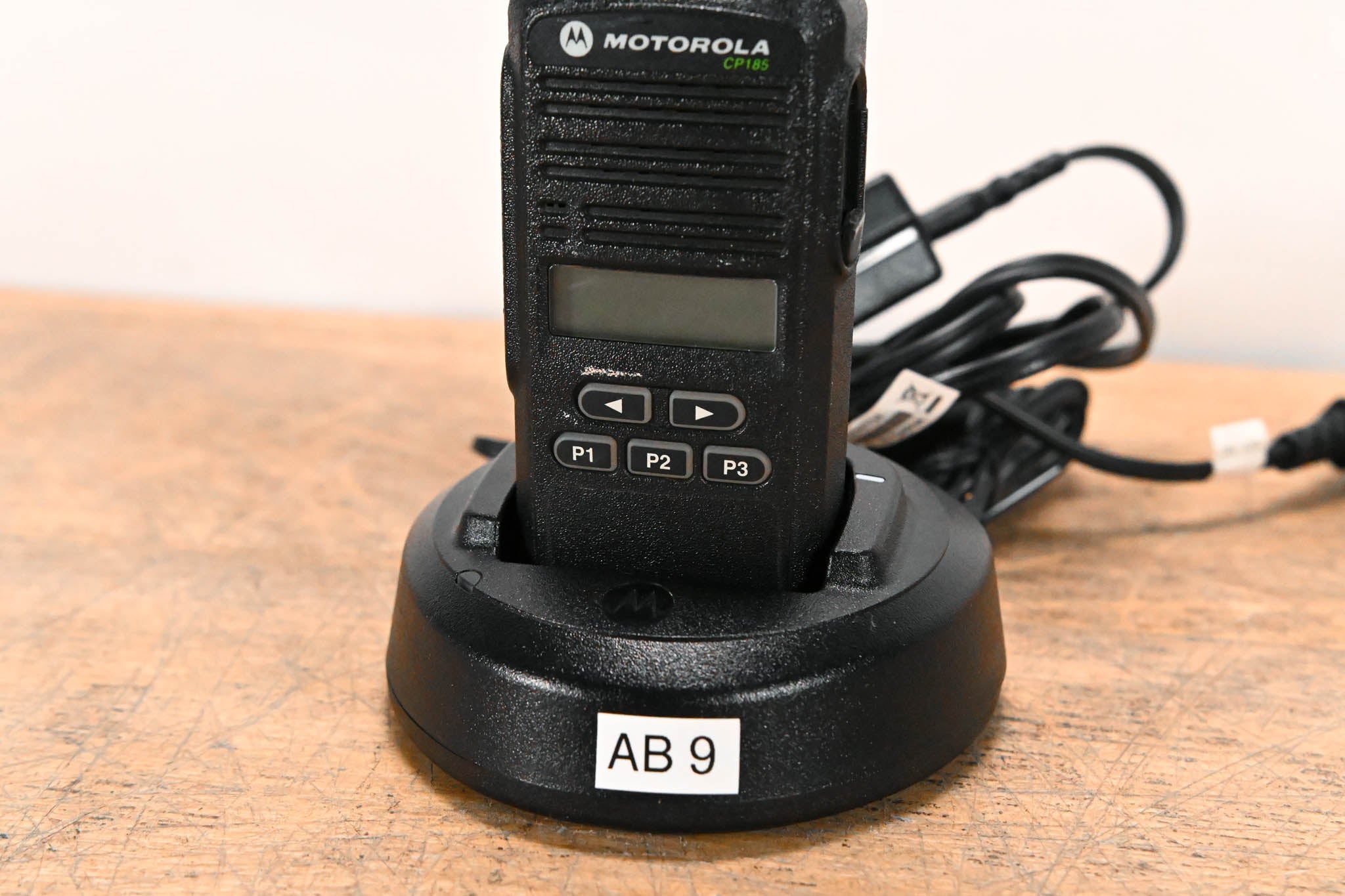 Motorola CP185 Portable Two-Way Radio with PMLN5228A Charger