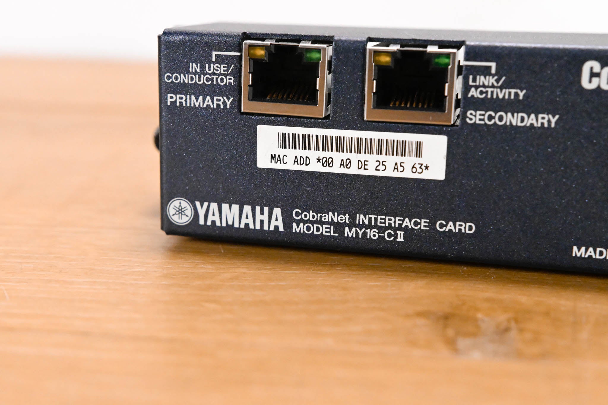 Yamaha MY16-CII CobraNet Network I/O Card