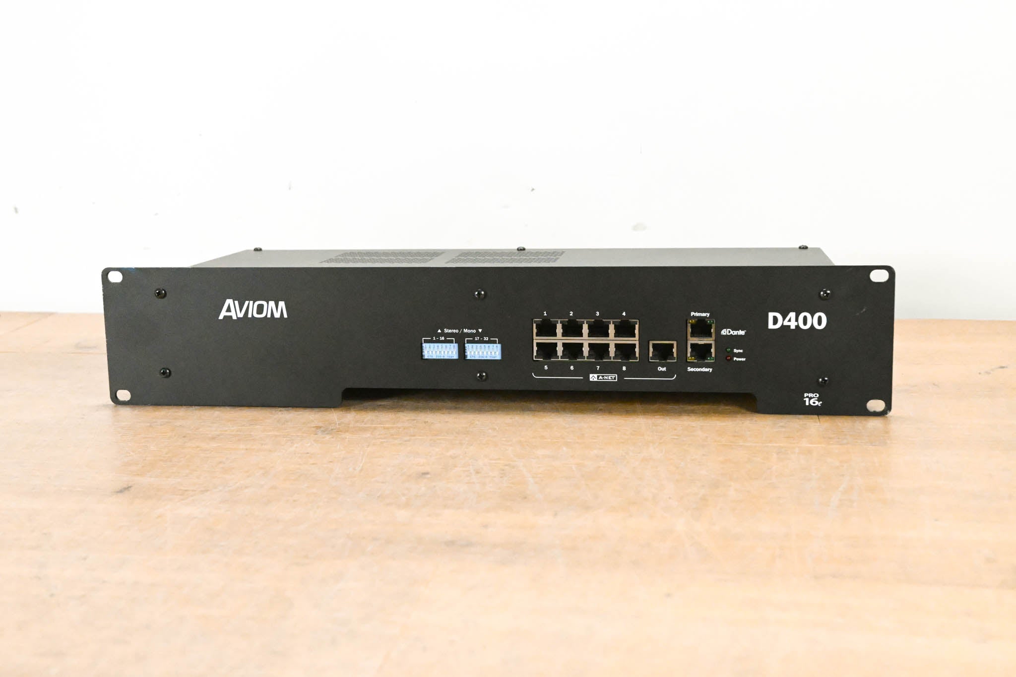 Aviom D400-Dante A-Net Distributor with Dante Connectivity