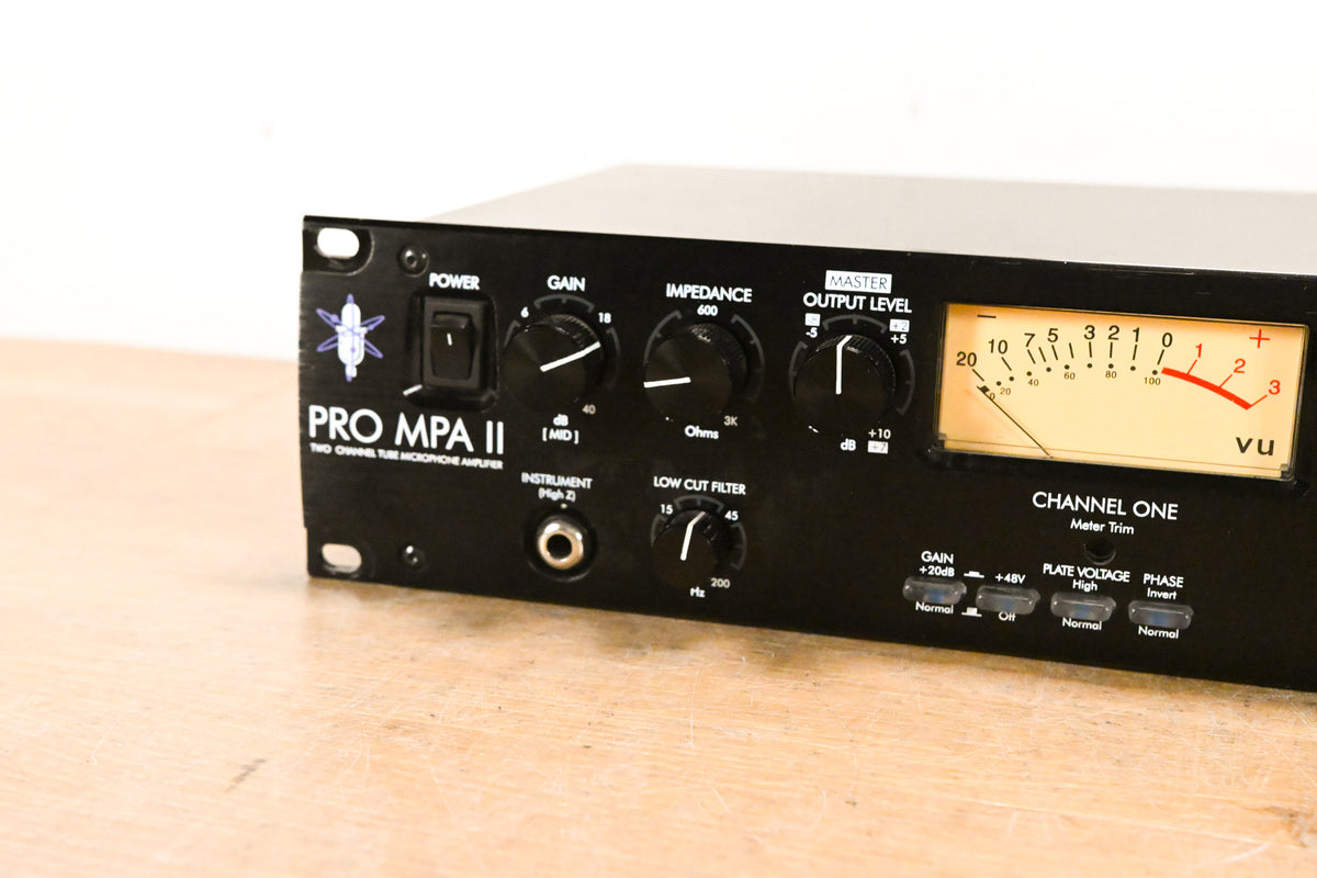 ART PRO MPA II 2-Channel Tube Microphone Preamp