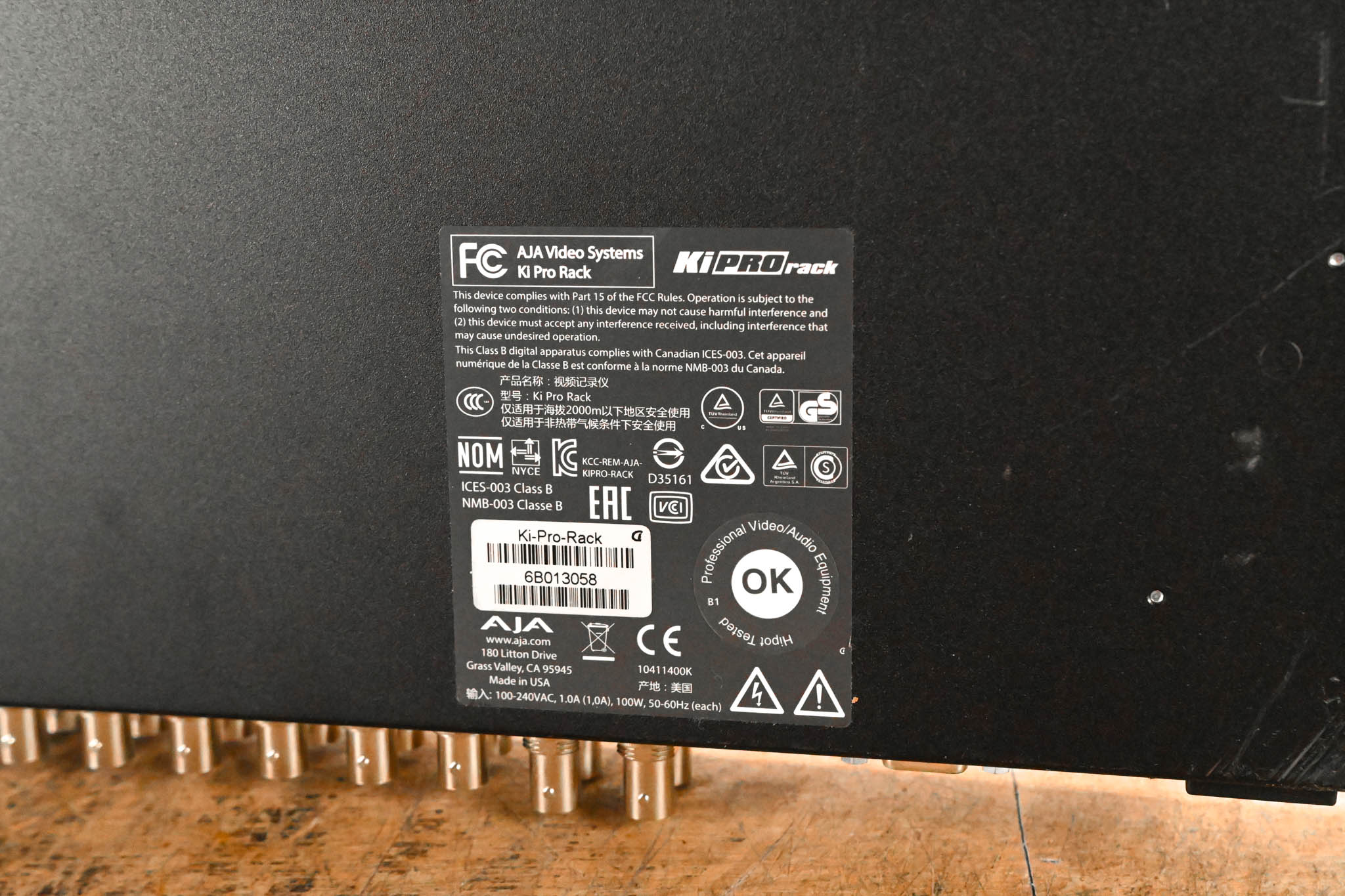 AJA Ki Pro Rack File-Based 1RU Video Recorder and Player
