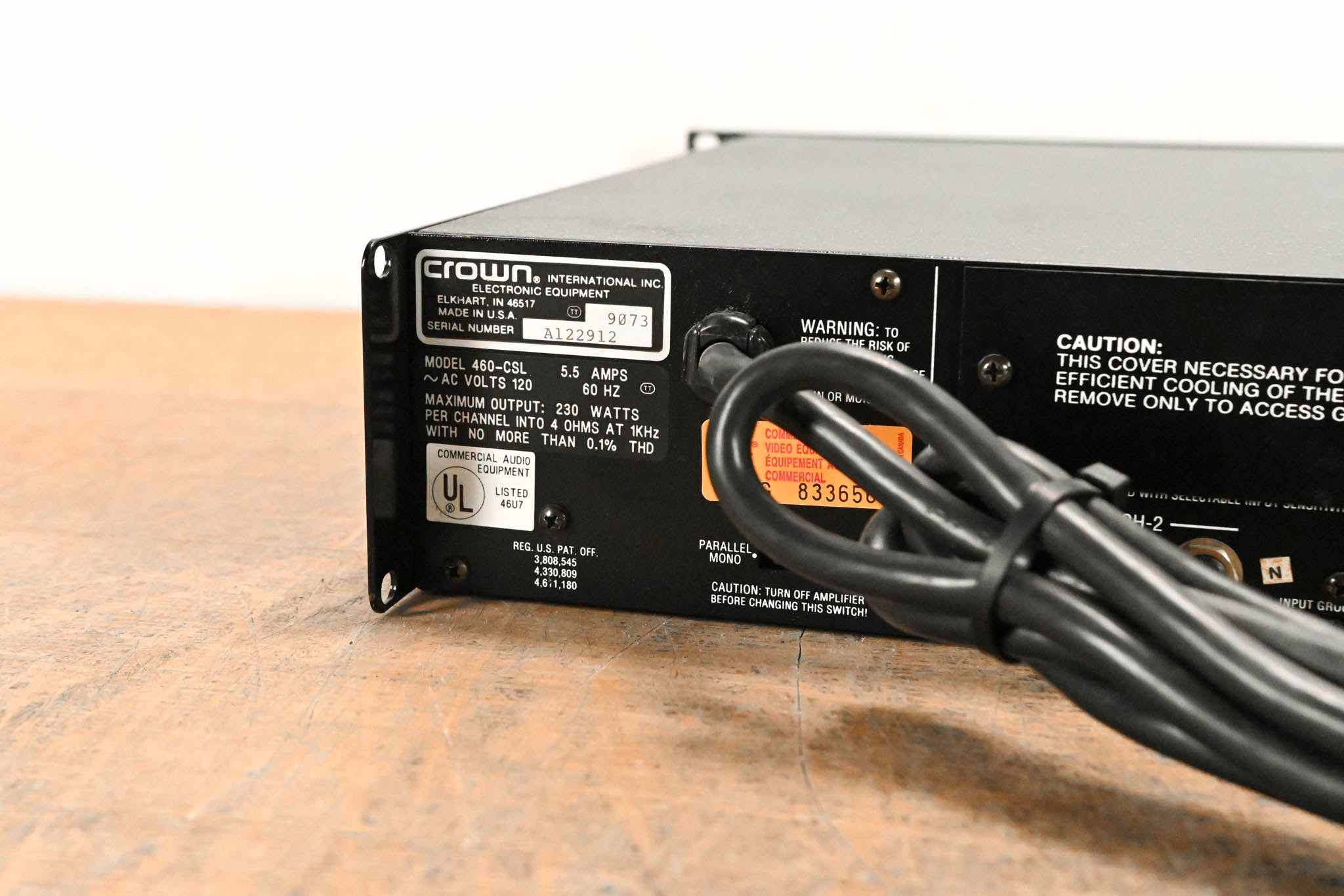 Crown 460 CSL 2-Channel Power Amplifier