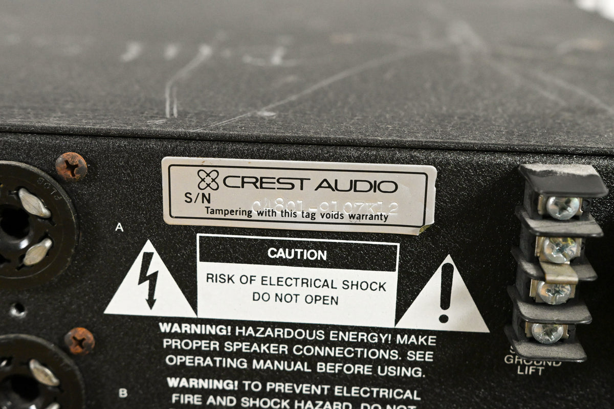 Crest Audio 4801 2-Channel Power Amplifier