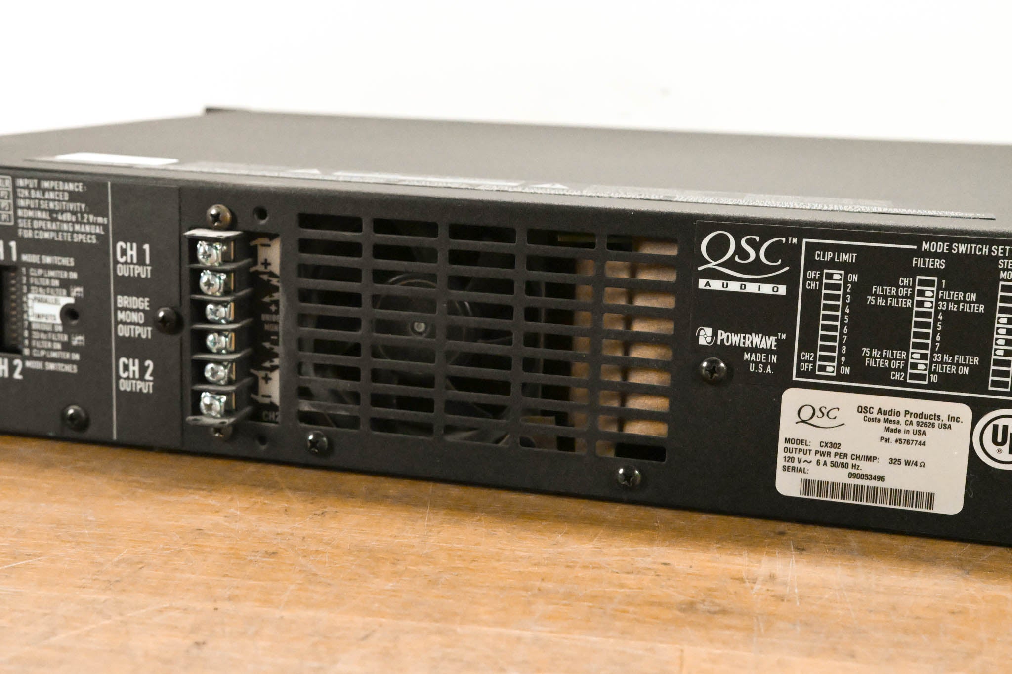 QSC CX302 2-Channel Power Amplifier