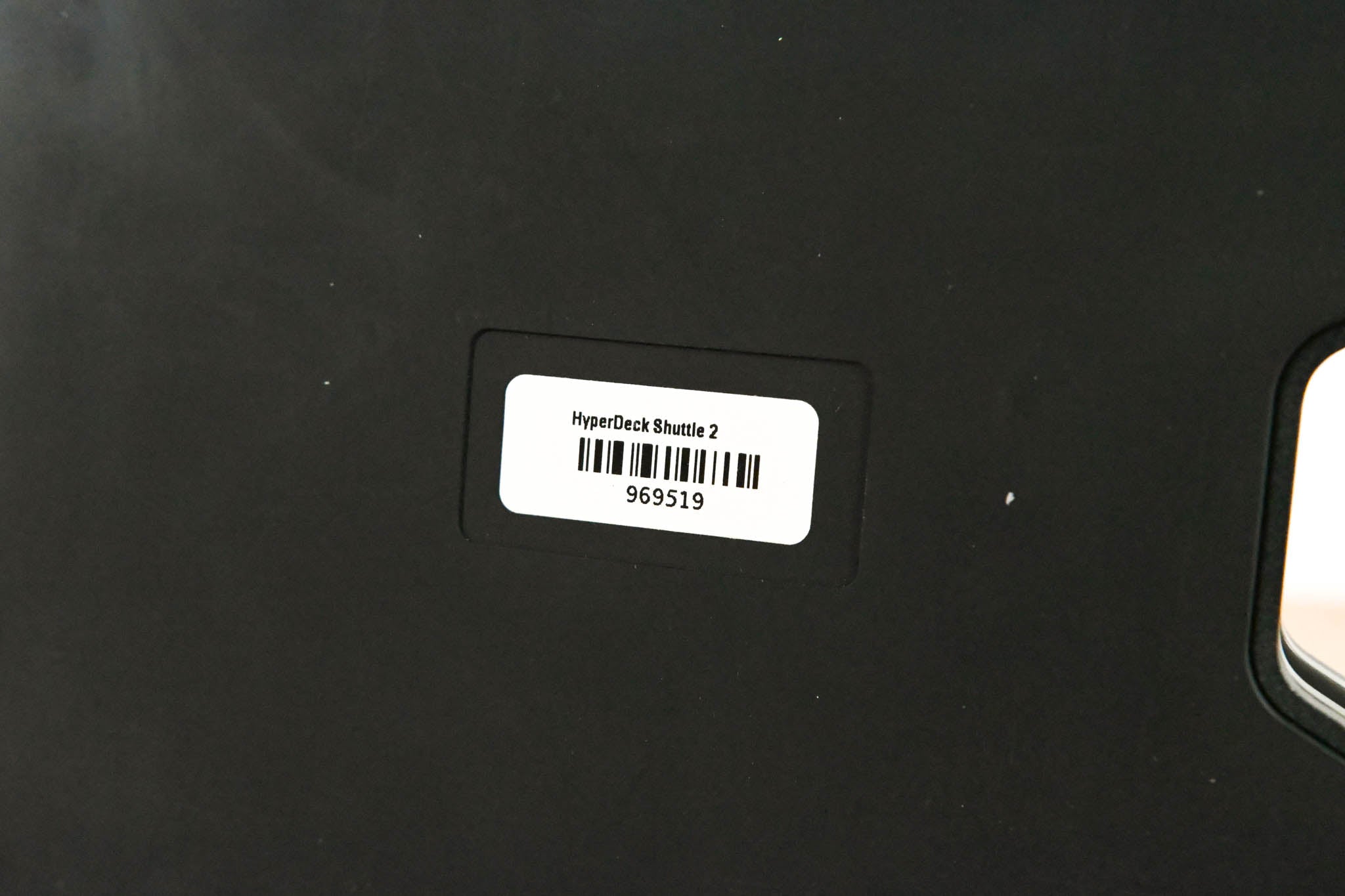 Blackmagic Design HyperDeck Shuttle 2 SSD Video Recorder NO POWER SUPPLY