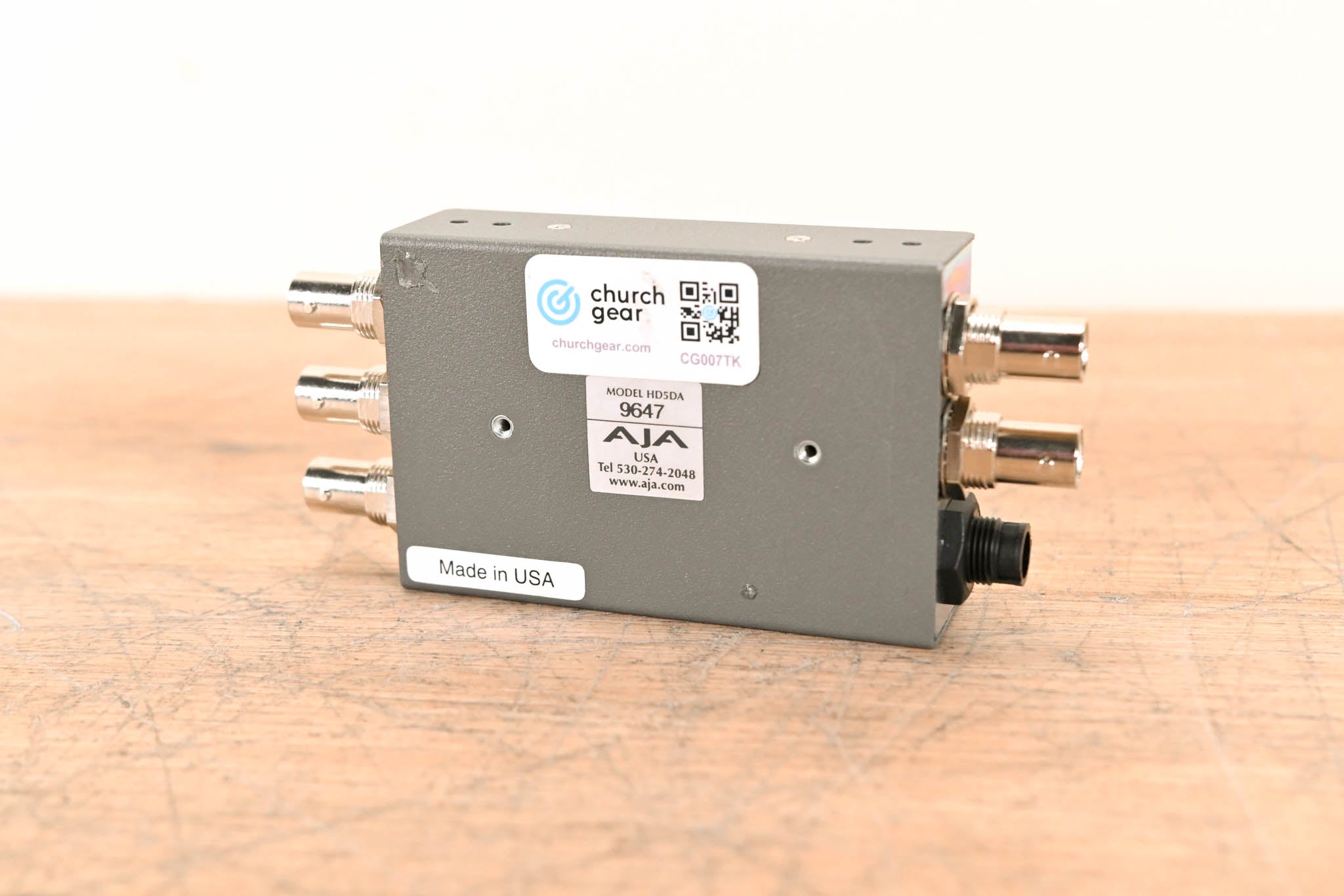 AJA HD5DA 1x4 HD/SD-SDI Distribution Amplifier/Repeater NO POWER SUPPLY