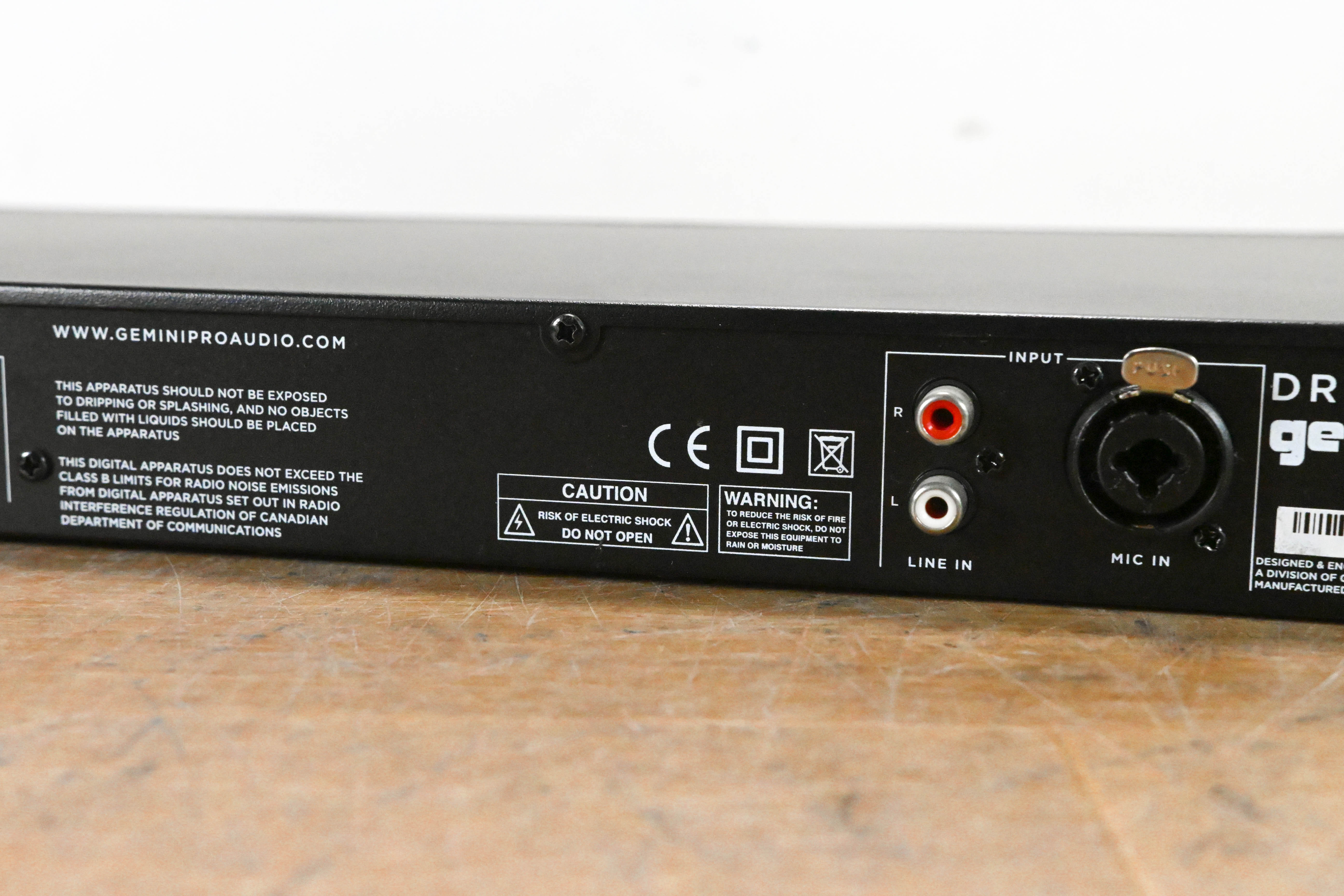 Gemini DRP-1 Rack Mount Digital Recorder (NO POWER SUPPLY)