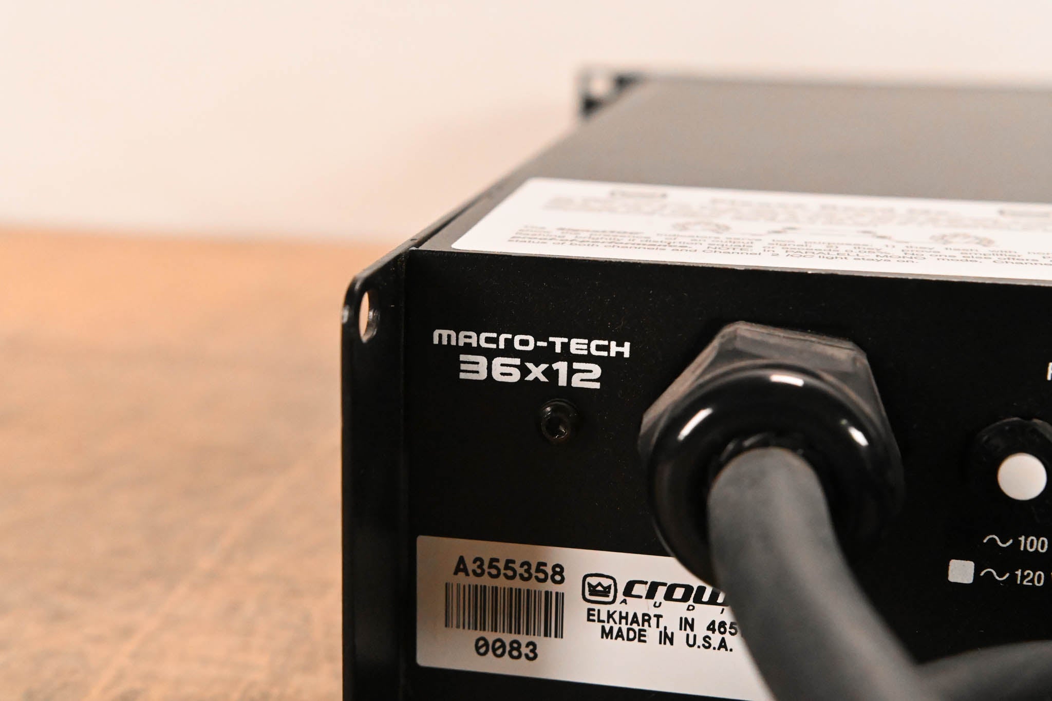 Crown Macro-Tech 36x12 2-Channel Power Amplifier