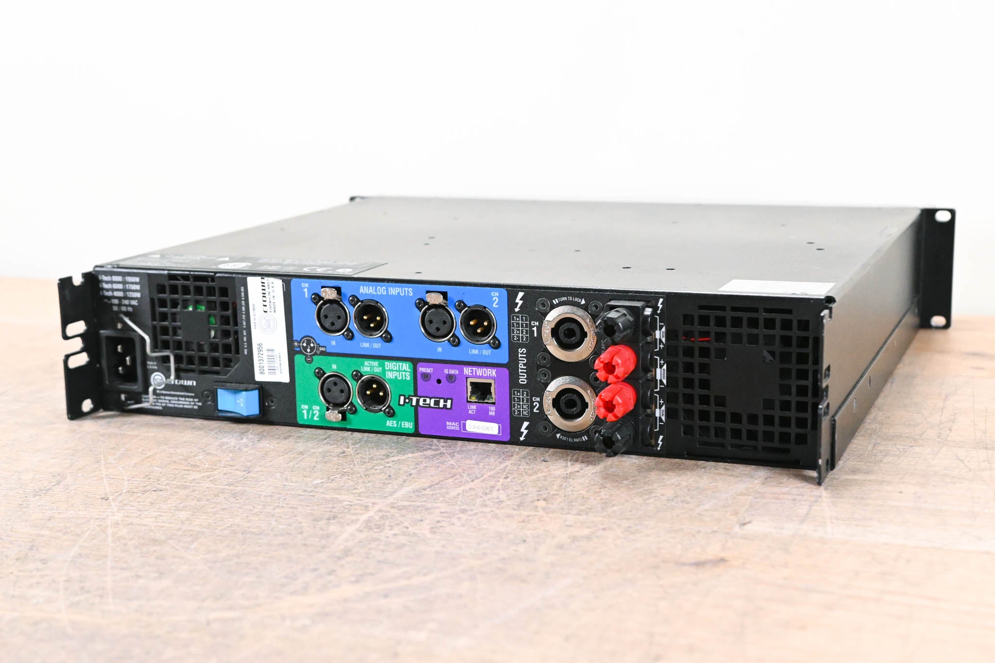 Crown I-Tech 8000 2-Channel Power Amplifier