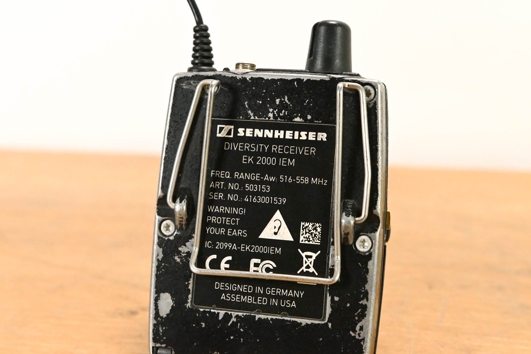 Sennheiser EK 2000 IEM Wireless Bodypack Receiver - Aw Band: 516-558 MHz