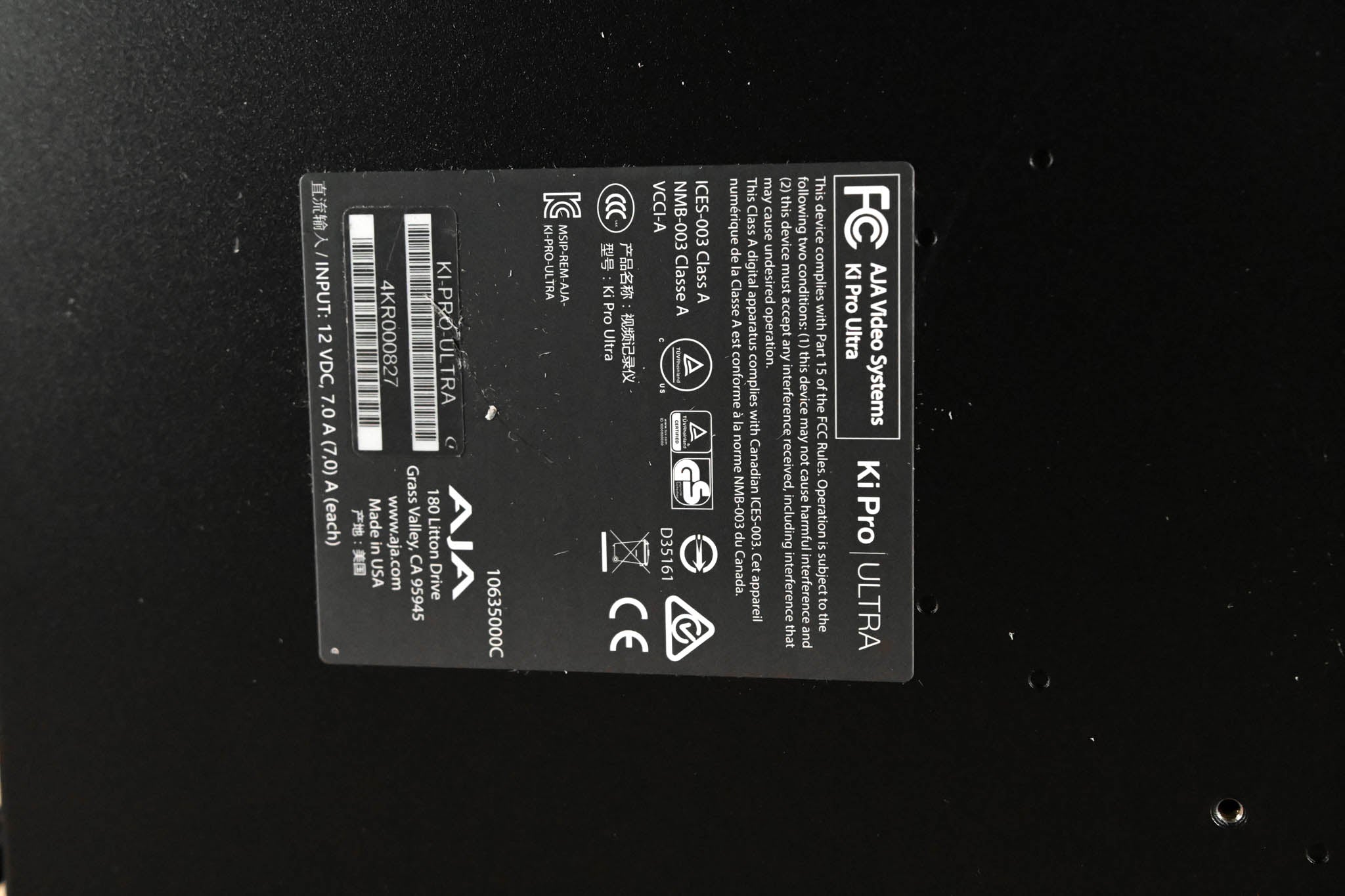 AJA Ki Pro Ultra File Based Recorder/Player