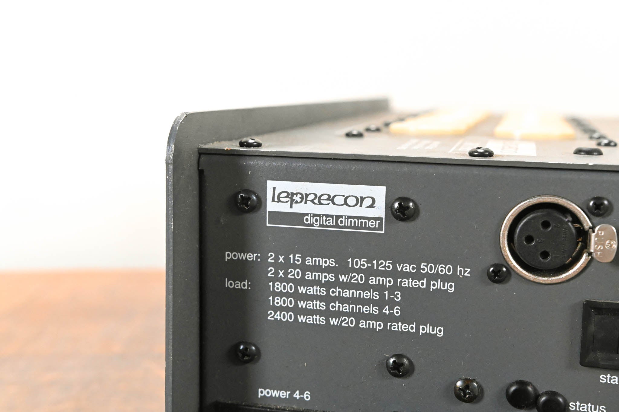 Leprecon LD-360-MPX-HP 6-Channel Edison DMX Dimmer