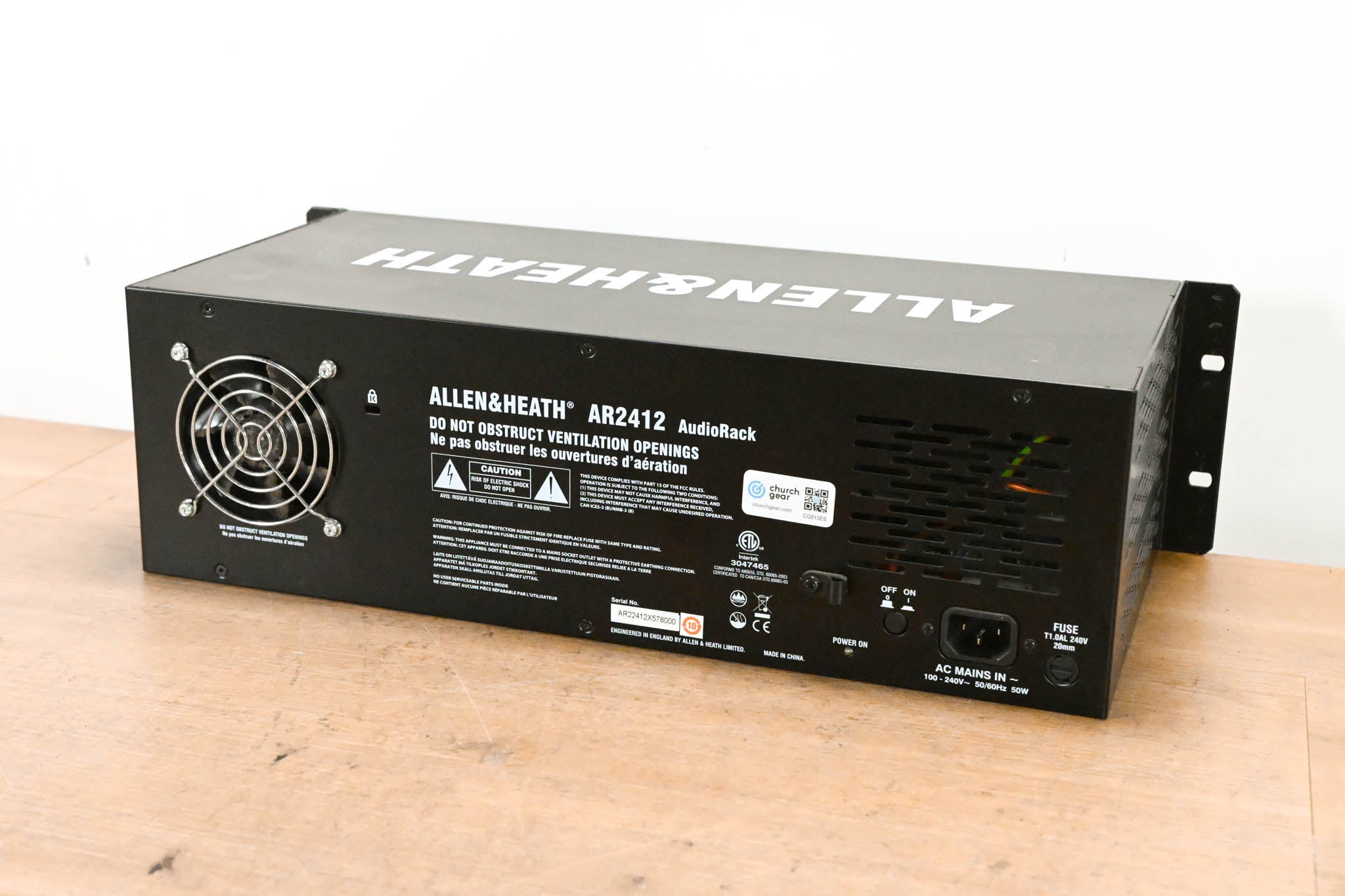 Allen & Heath AR2412 24x12 AudioRack for Qu, Avantis, and SQ Mixers
