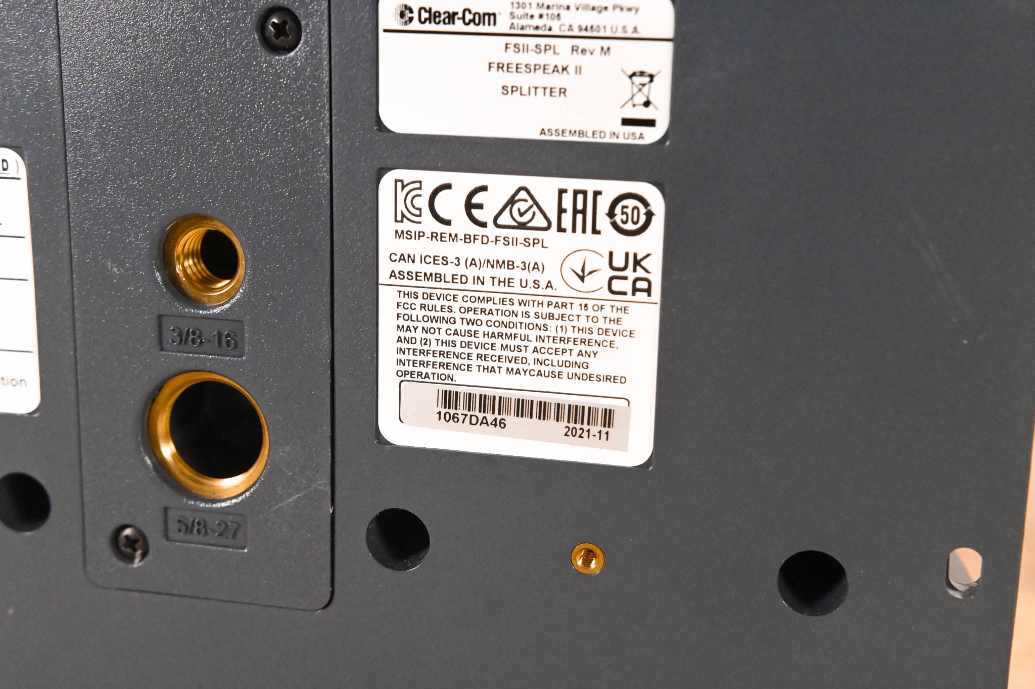 Clear-Com FSII-SPL FreeSpeak II Transceiver Splitter (NO POWER SUPPLY)