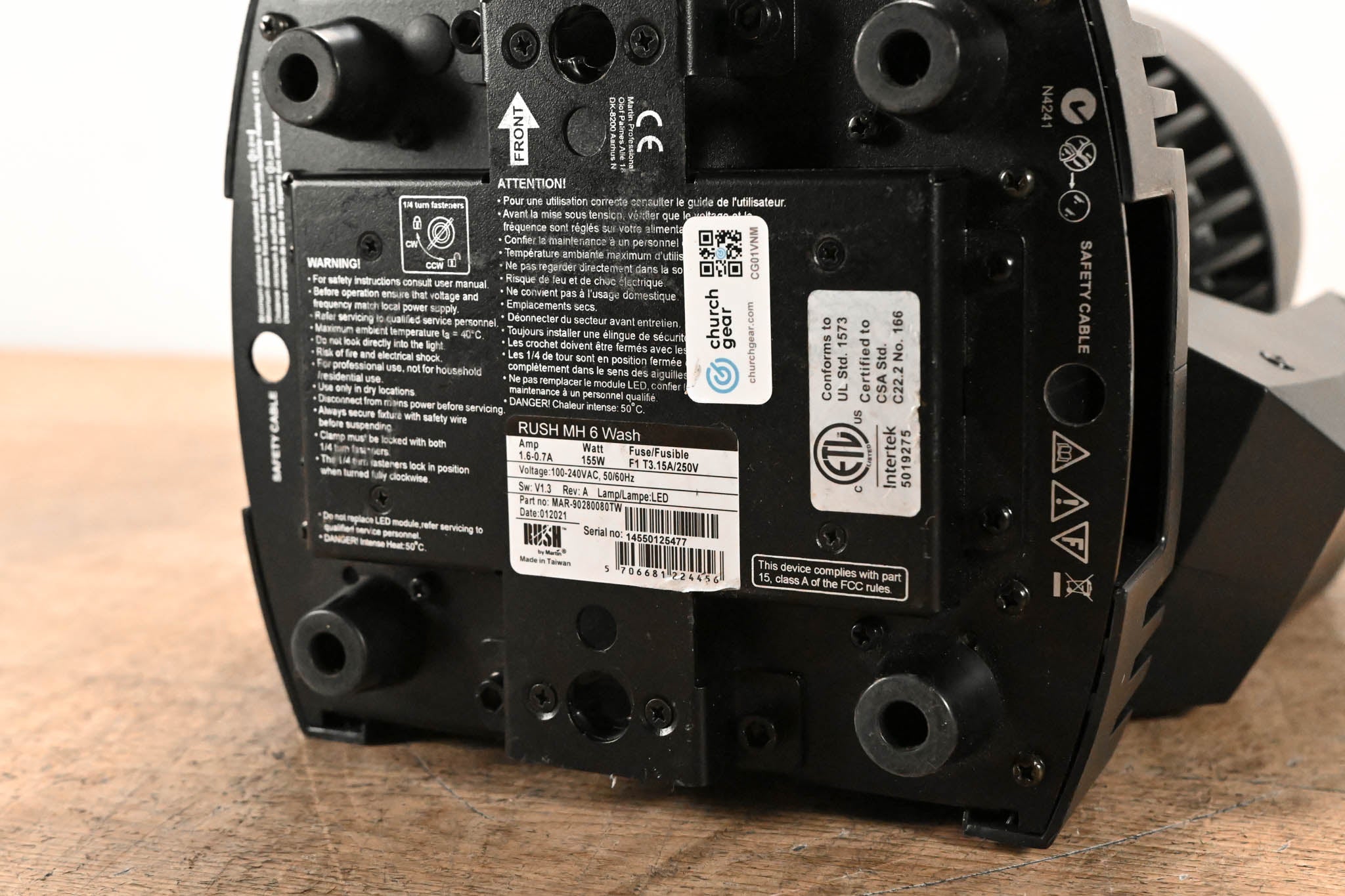 Martin Lighting Rush MH 6 Wash RGBW LED Moving Head Wash Light