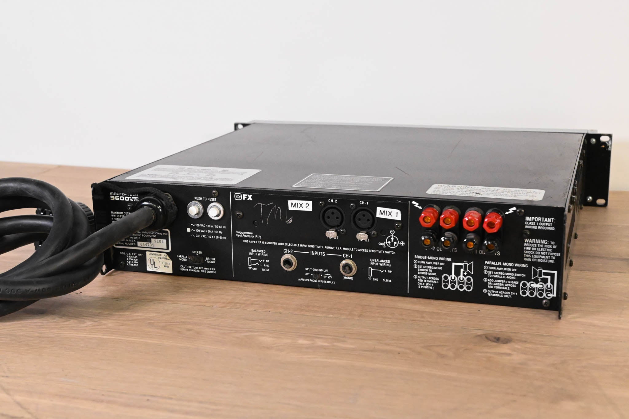 Crown Macro-Tech 3600VZ 2-Channel Power Amplifier