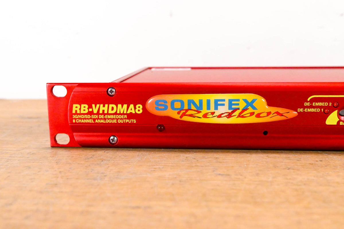 Sonifex RB-VHDMA8 3G/HD/SD-SDI De-Embedder w/ 8-Channel Analog Outputs