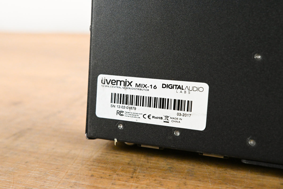 Digital Audio Labs LiveMix MIX-16 Distribution Module (NO POWER SUPPLY)