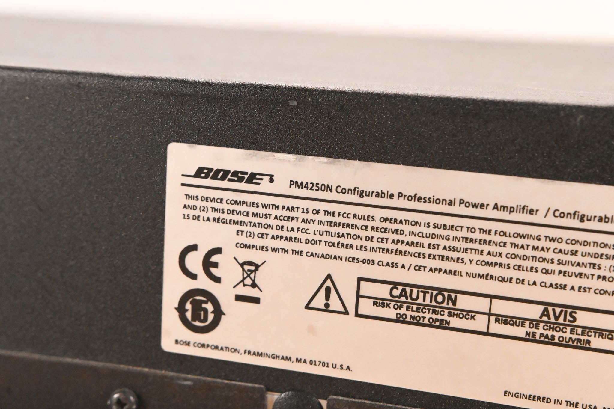 Bose PowerMatch PM4250N Configurable Power Amplifier