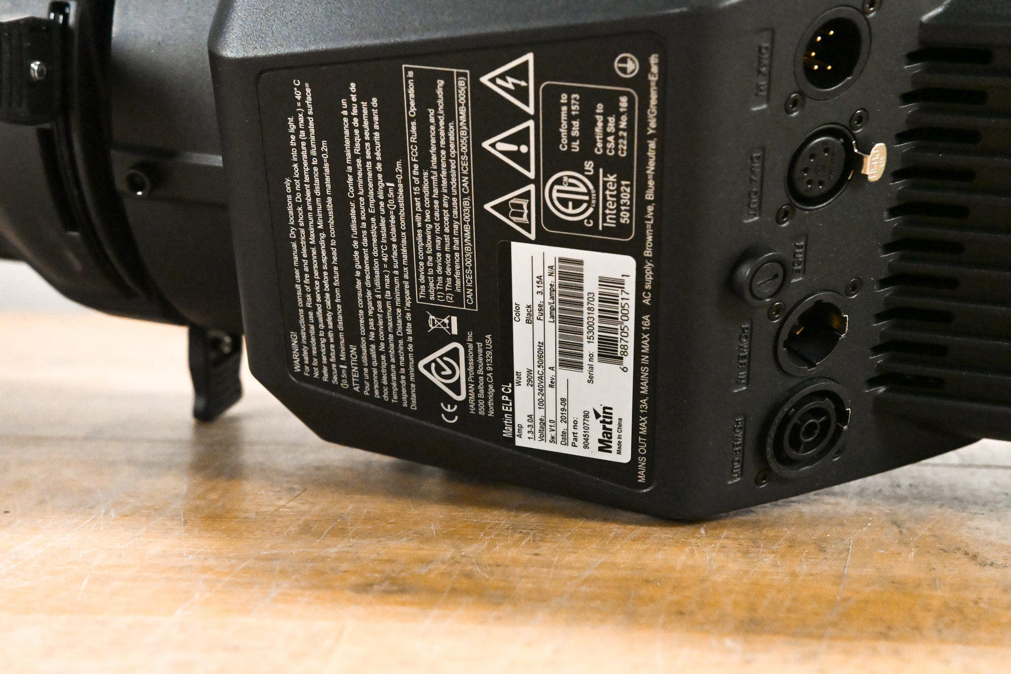 Martin ELP CL Color LED Ellipsoidal Light w/ ETC 10 Degree Lens Tube