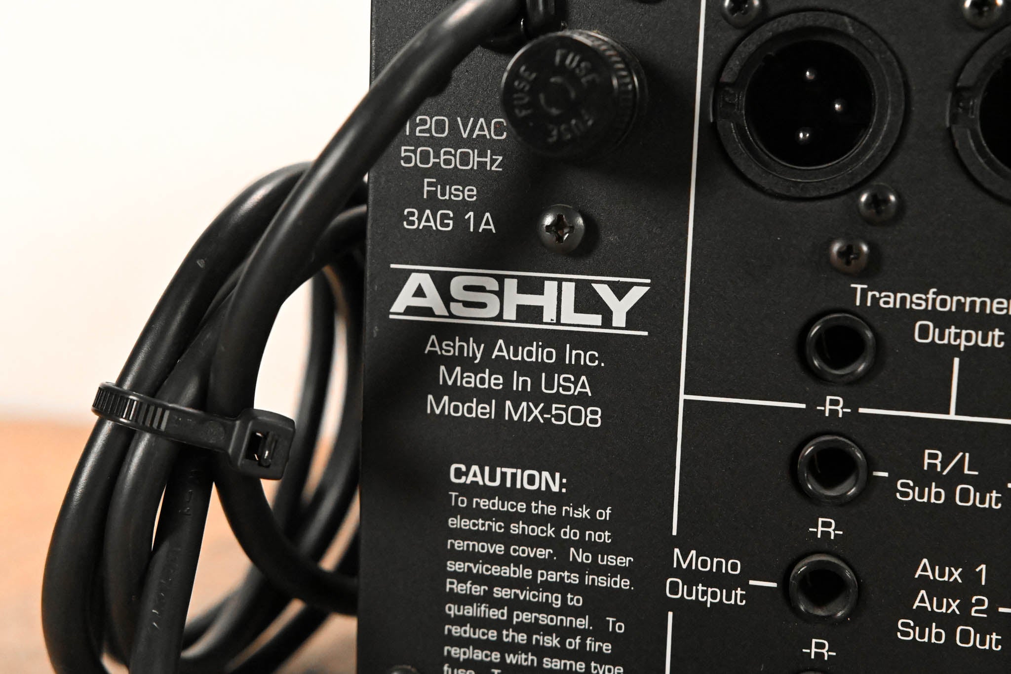 Ashly MX-508 8-Input Stereo Rack-Mountable Mic/Line Mixer