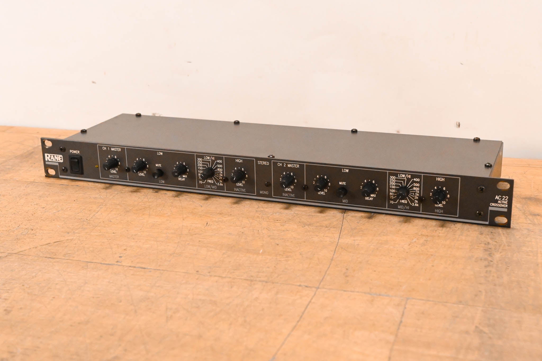 Rane AC22 2-Channel Active Crossover (NO POWER SUPPLY)